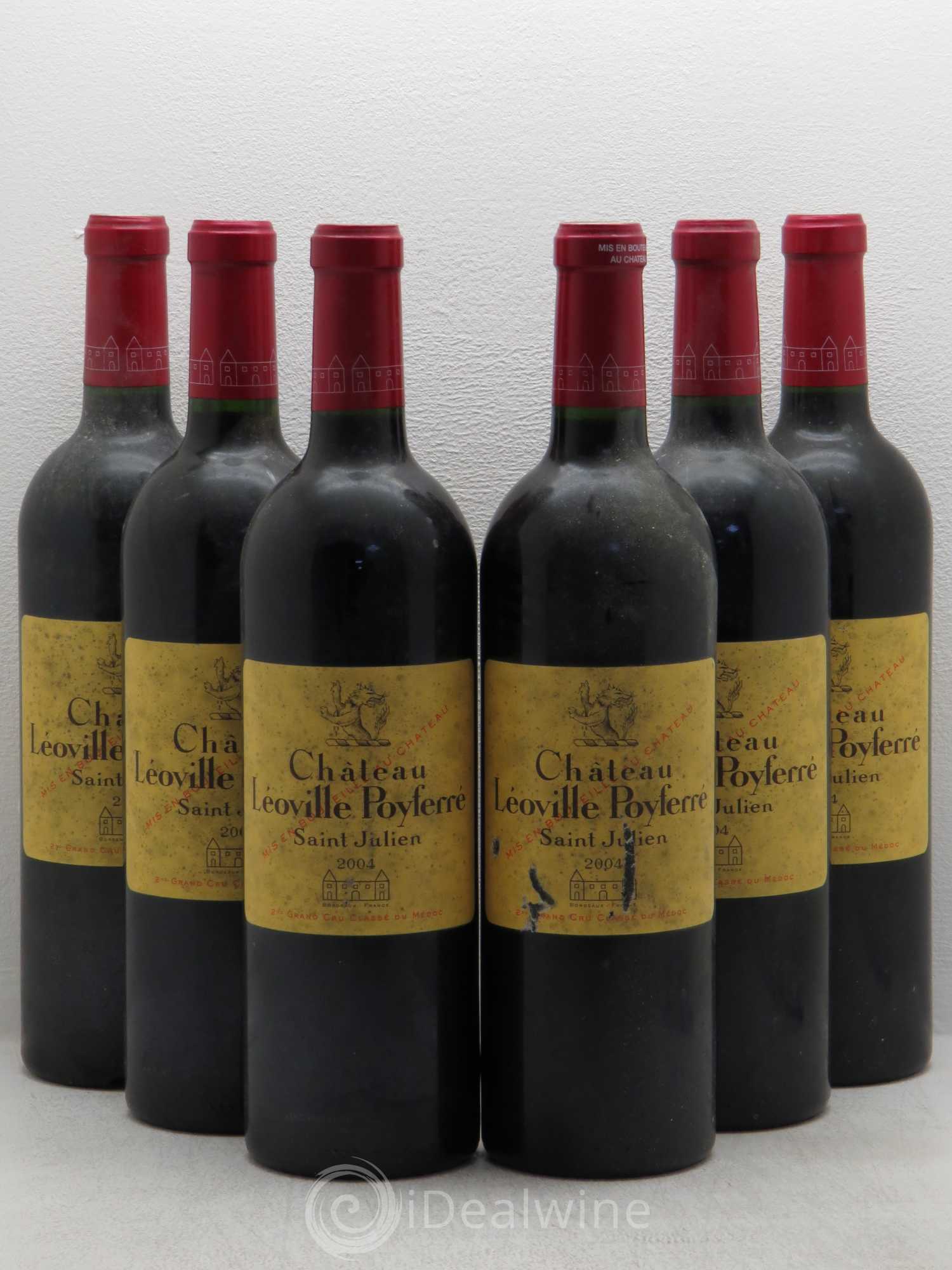 Château Léoville Poyferré 2ème Grand Cru Classé 2004 - Lot de 6 bouteilles - 0