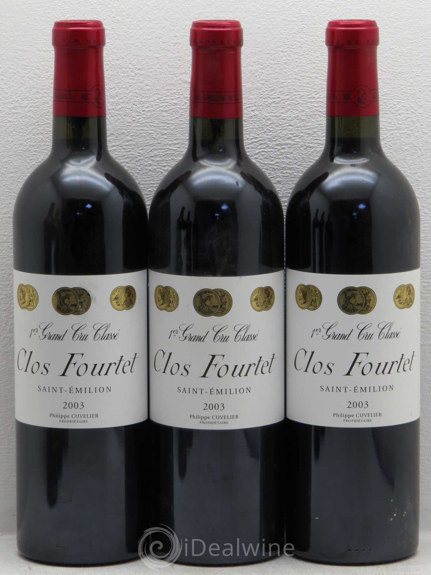 Clos Fourtet 1er Grand Cru Classé B 2003 - Lot de 6 bouteilles - 1