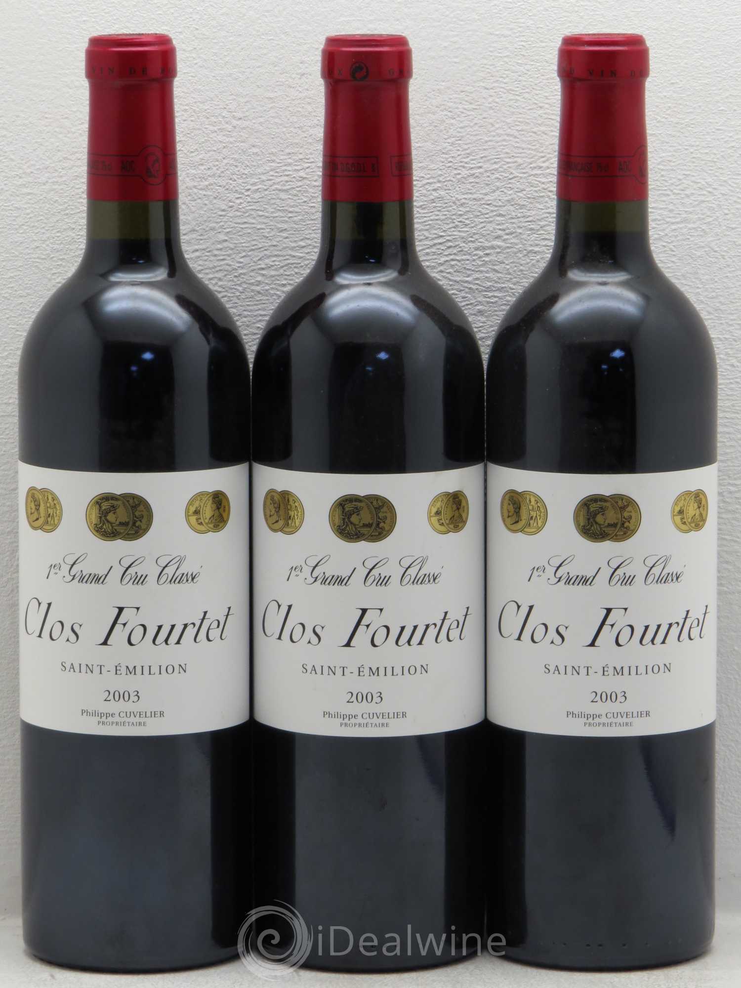 Clos Fourtet 1er Grand Cru Classé B 2003 - Lot de 6 bouteilles - 2