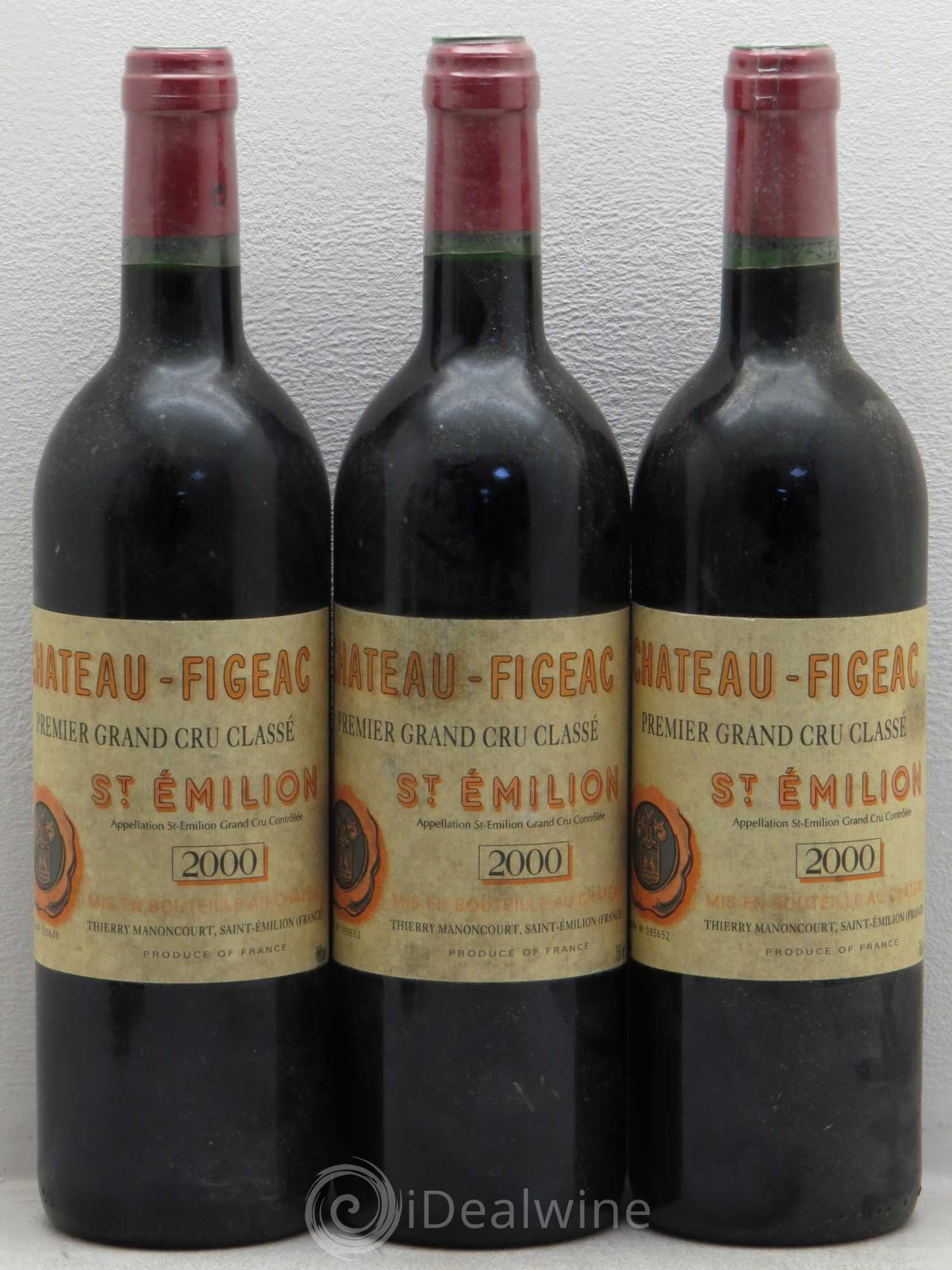 Château Figeac 1er Grand Cru Classé A 2000 - Lot de 6 bouteilles - 1