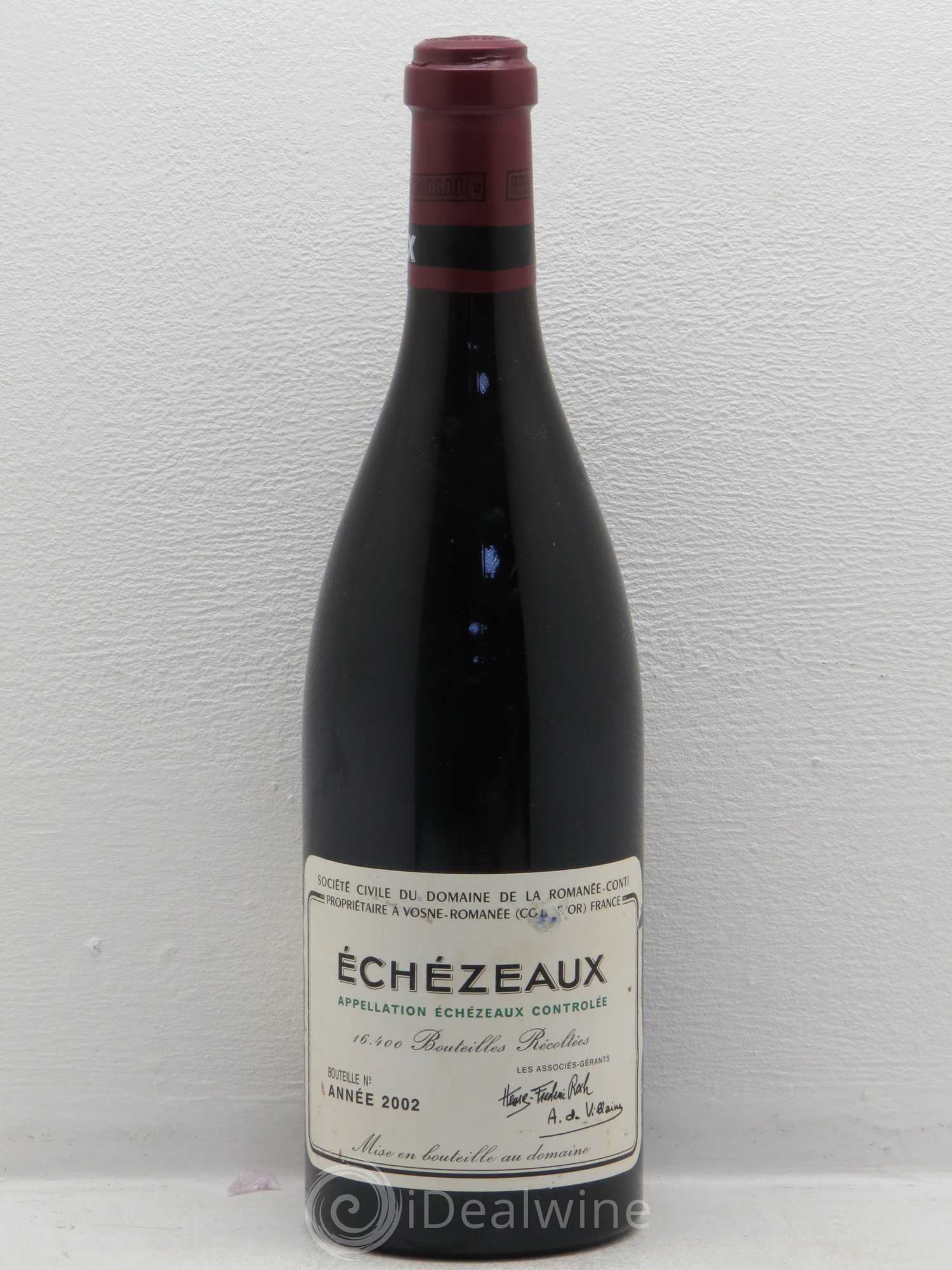 Echezeaux Grand Cru Domaine de la Romanée-Conti 2002 - Lot de 1 bouteille - 0