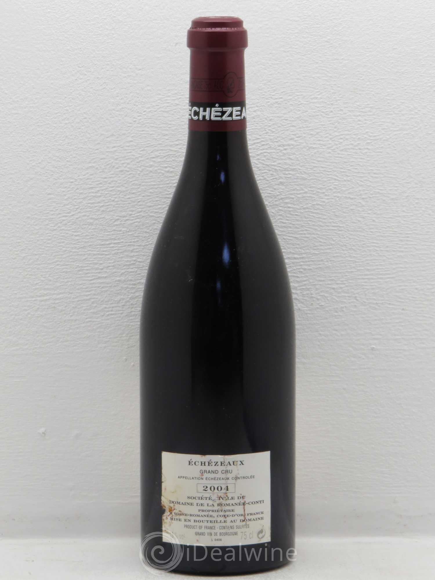 Echezeaux Grand Cru Domaine de la Romanée-Conti 2004 - Lot de 1 bouteille - 1