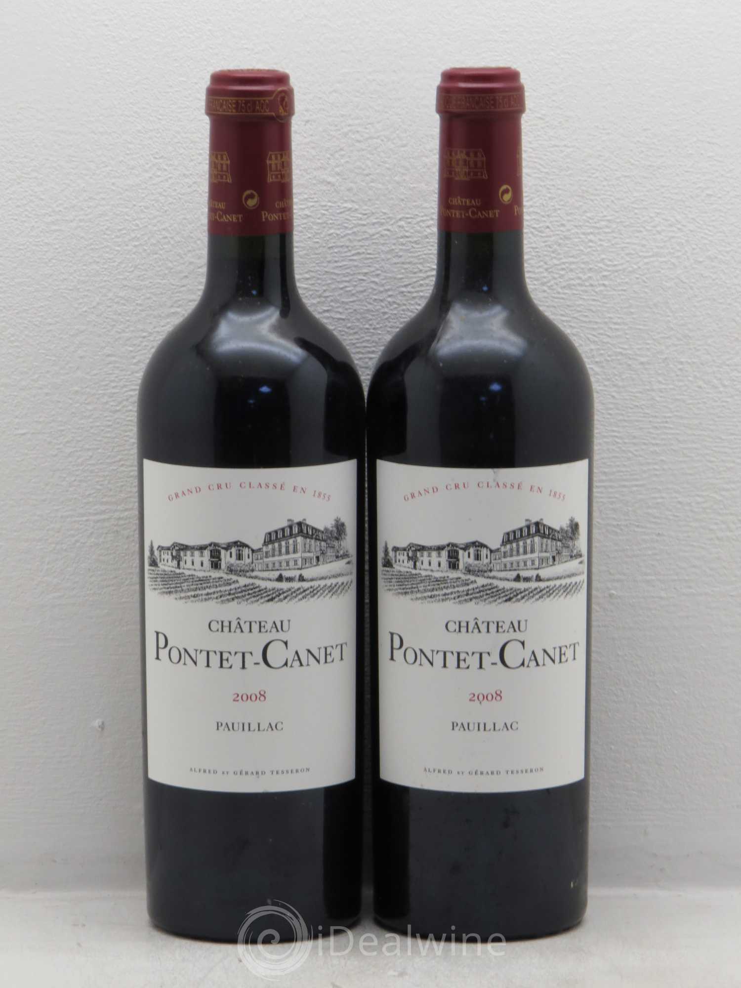 Château Pontet Canet 5ème Grand Cru Classé 2008 - Lot de 5 bouteilles - 2