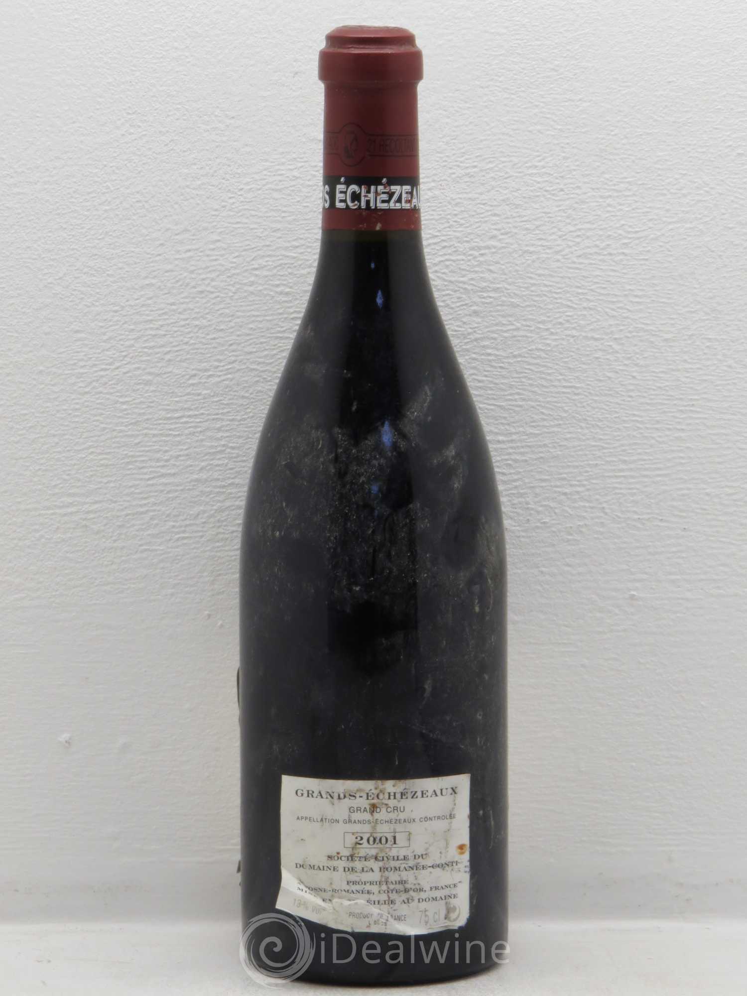 Grands-Echezeaux Grand Cru Domaine de la Romanée-Conti 2001 - Lot de 1 bouteille - 1