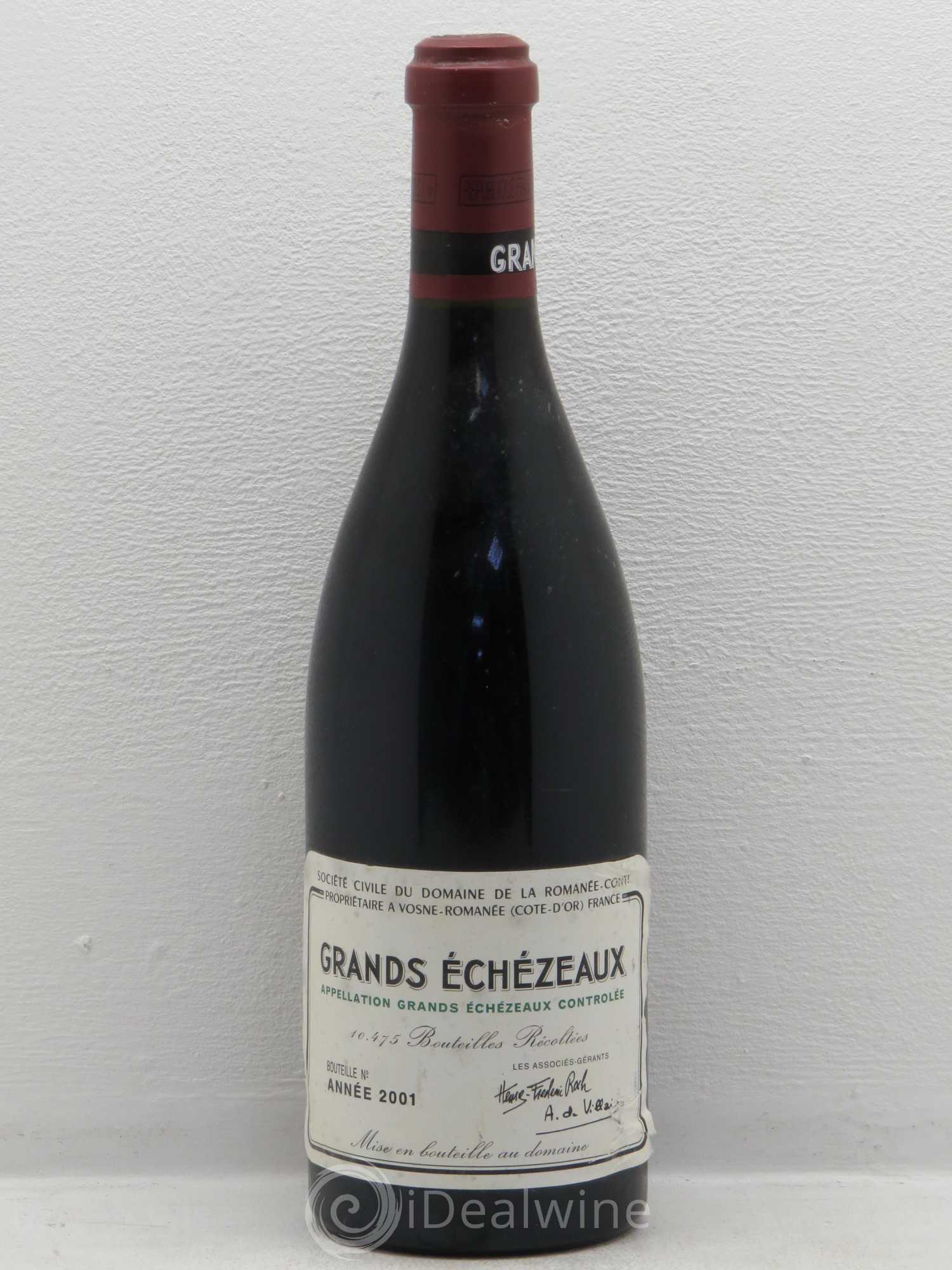 Grands-Echezeaux Grand Cru Domaine de la Romanée-Conti 2001 - Lot de 1 bouteille - 0
