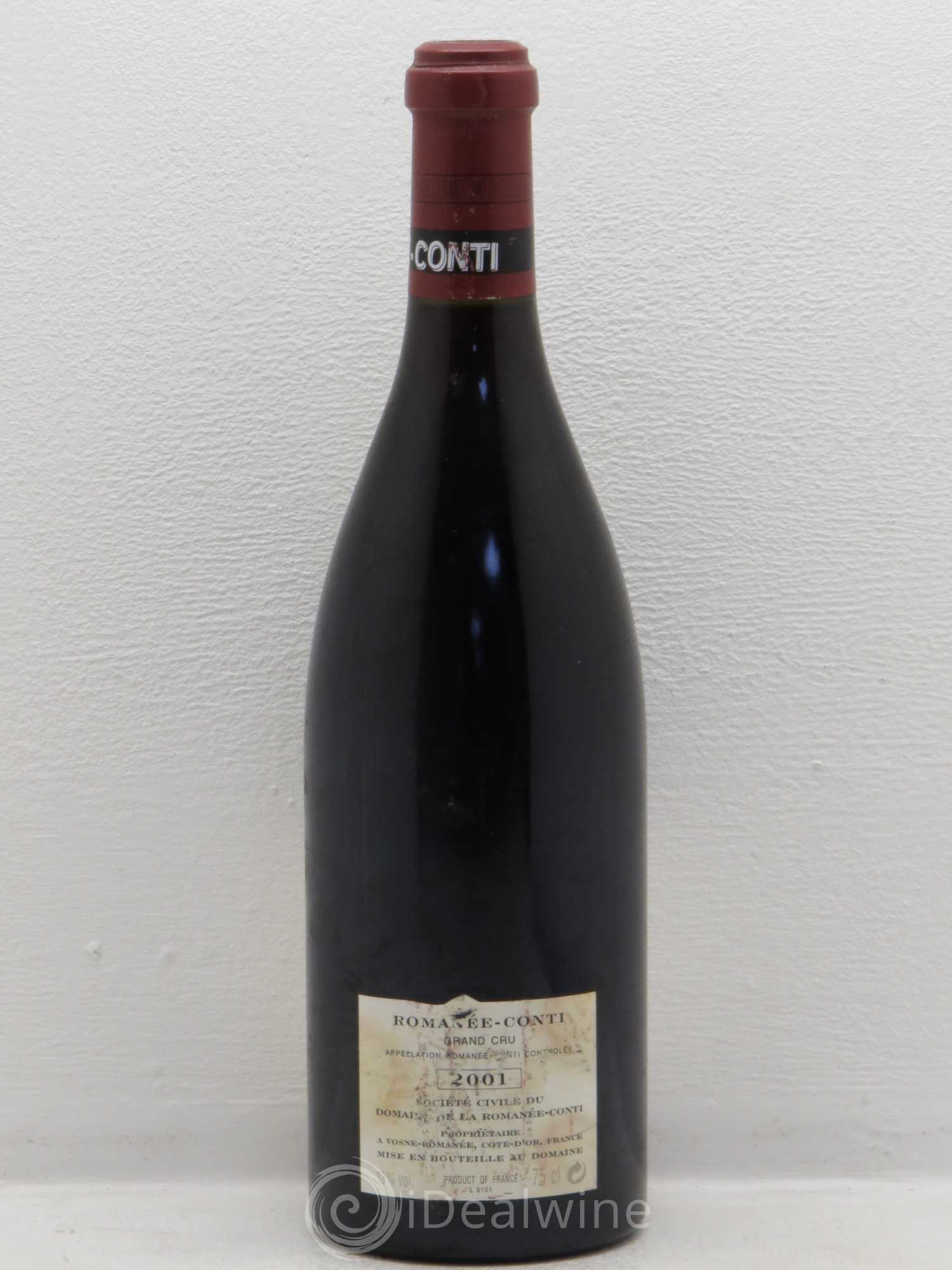 Romanée-Conti Grand Cru Domaine de la Romanée-Conti 2001 - Lot de 1 bouteille - 1