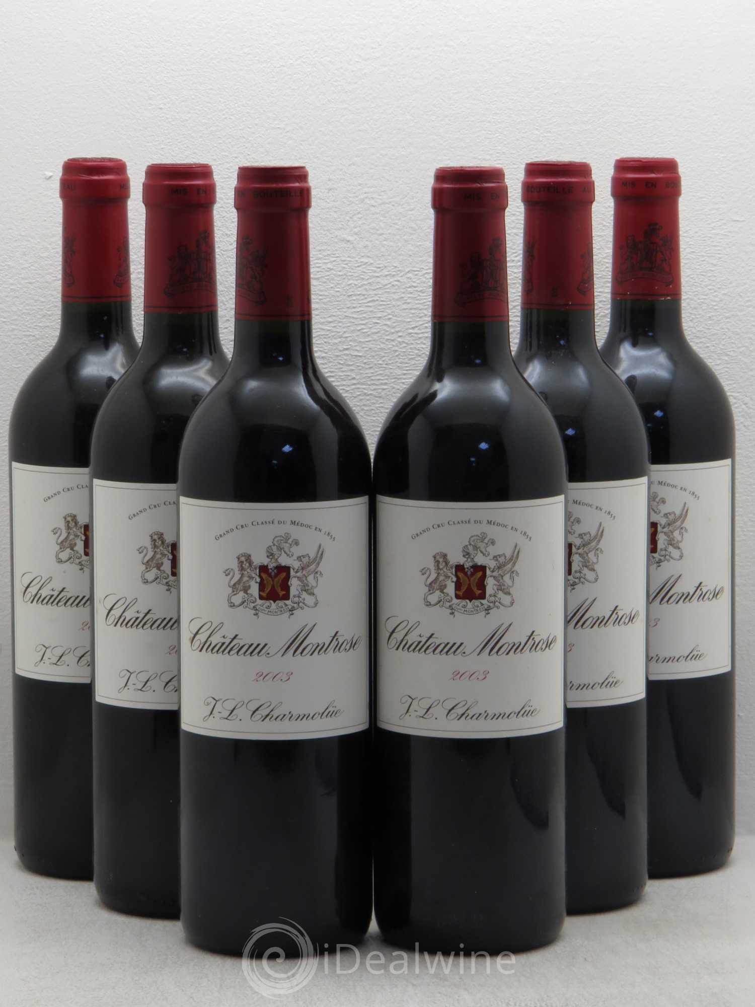 Château Montrose 2ème Grand Cru Classé 2003 - Lot de 6 bouteilles - 0