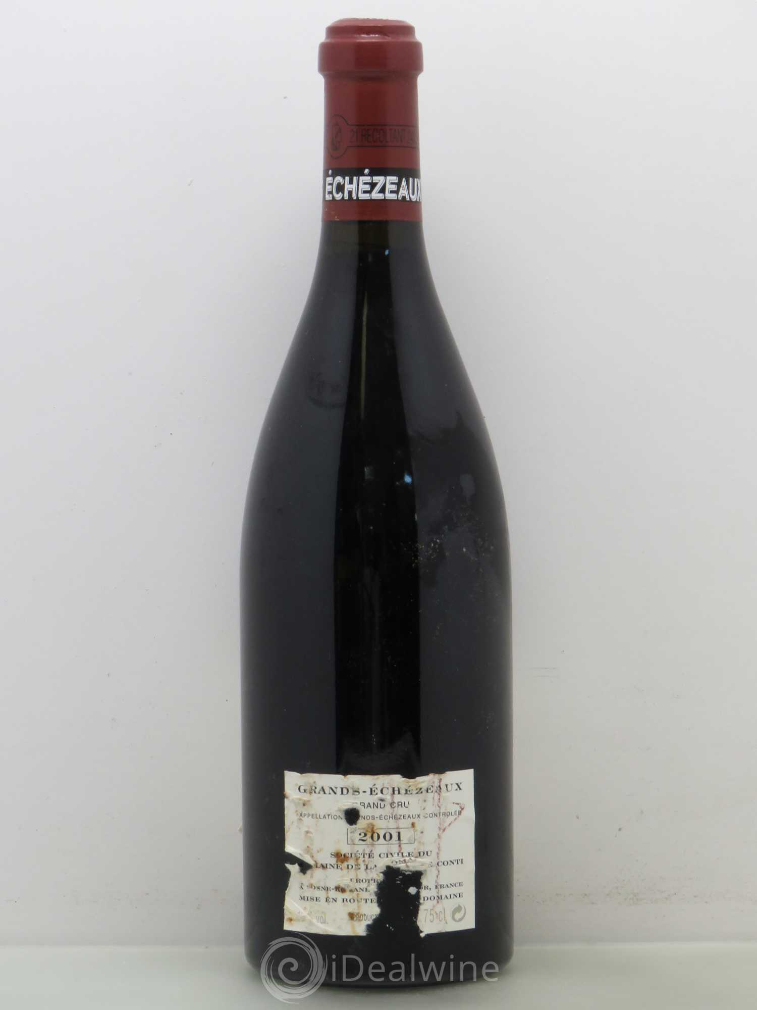 Grands-Echezeaux Grand Cru Domaine de la Romanée-Conti 2001 - Lot de 1 bouteille - 1
