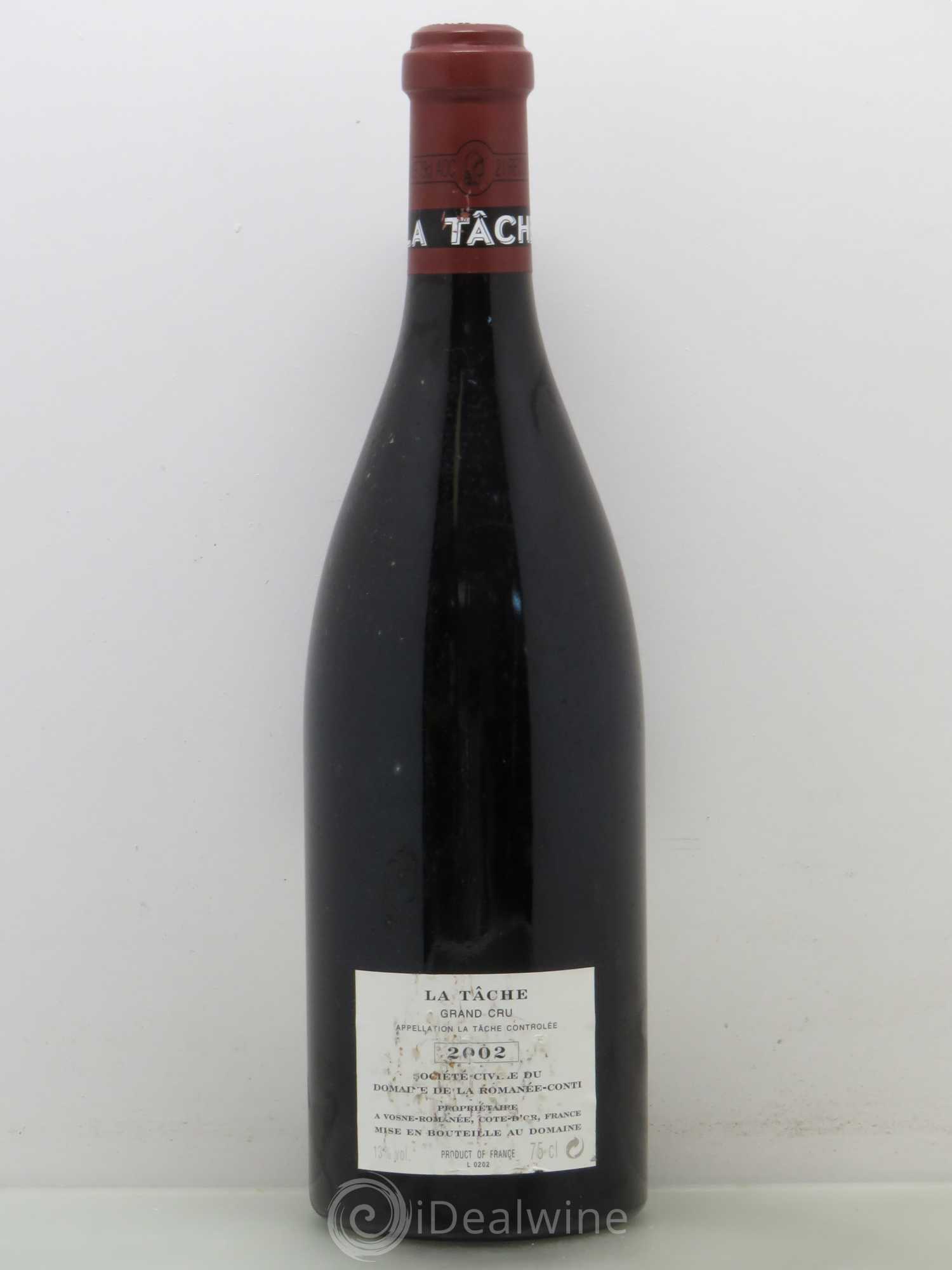 La Tâche Grand Cru Domaine de la Romanée-Conti 2002 - Lot de 1 bouteille - 1