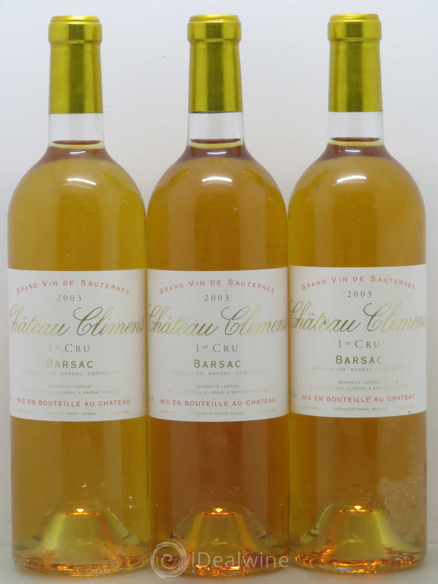 Château Climens 1er Grand Cru Classé 2003 - Lotto di 6 bottiglie - 1