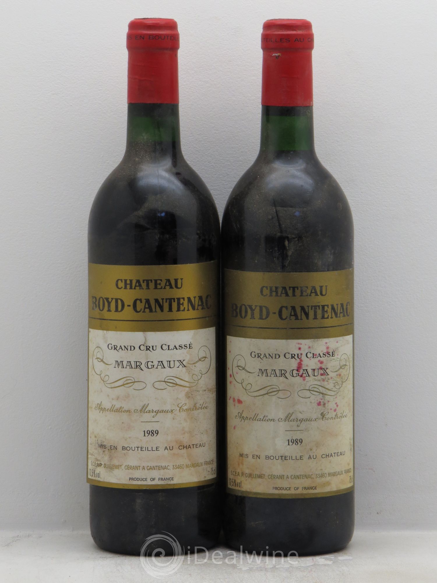 Château Boyd Cantenac 3ème Grand Cru Classé 1989 - Lot de 2 bouteilles - 0