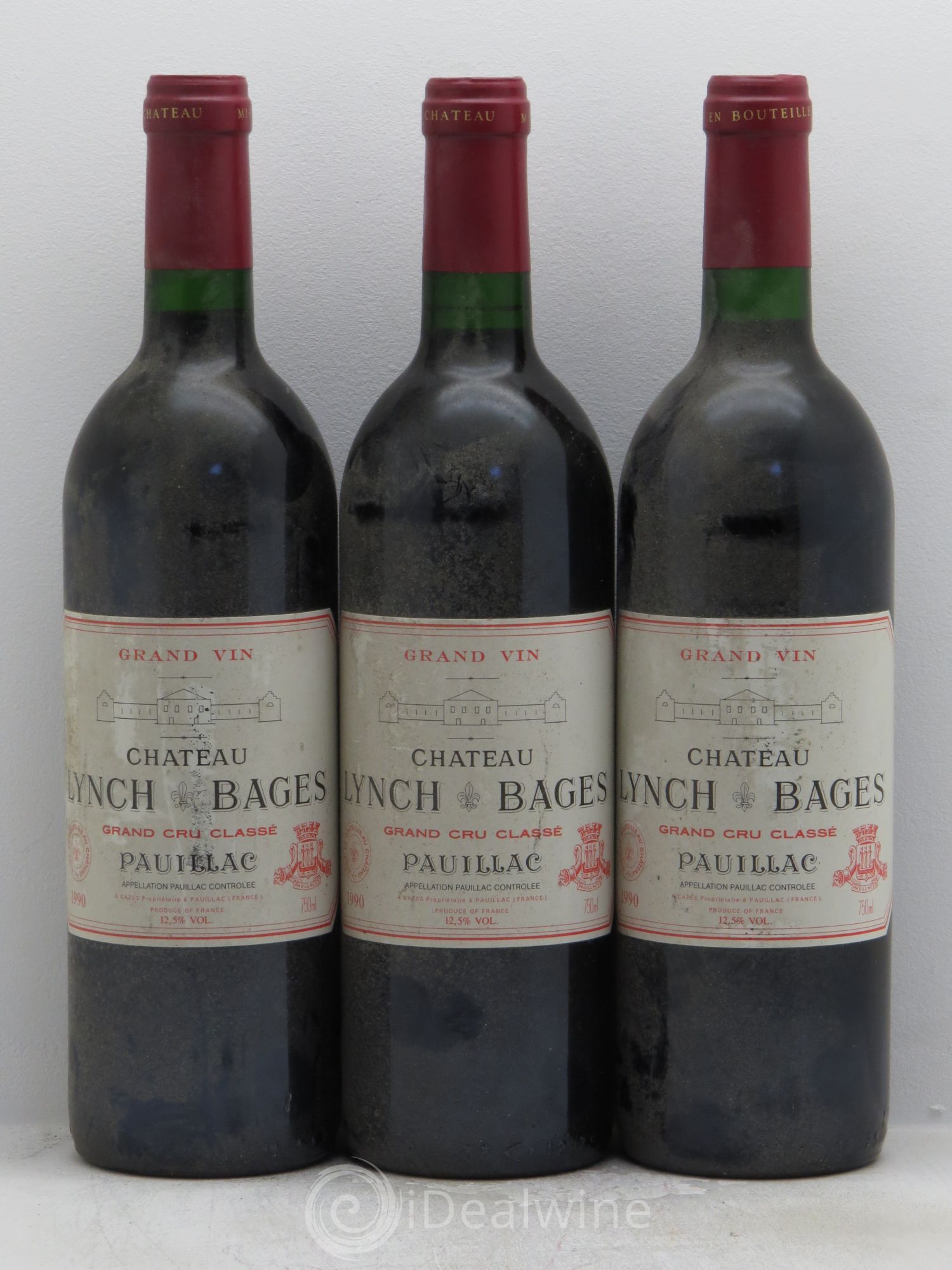 Château Lynch Bages 5ème Grand Cru Classé 1990 - Lot de 6 bouteilles - 2