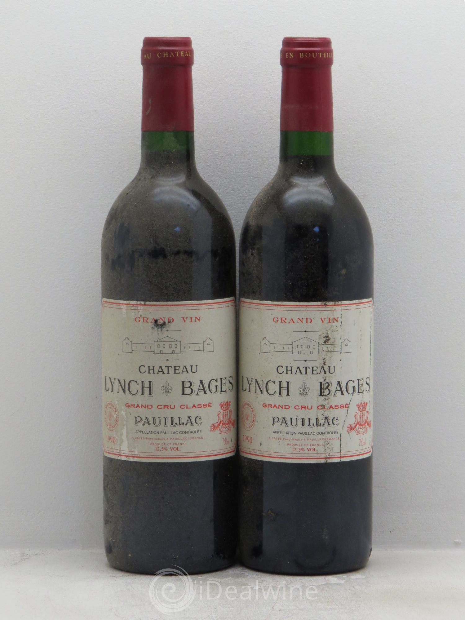 Château Lynch Bages 5ème Grand Cru Classé 1990 - Lot de 2 bouteilles - 0