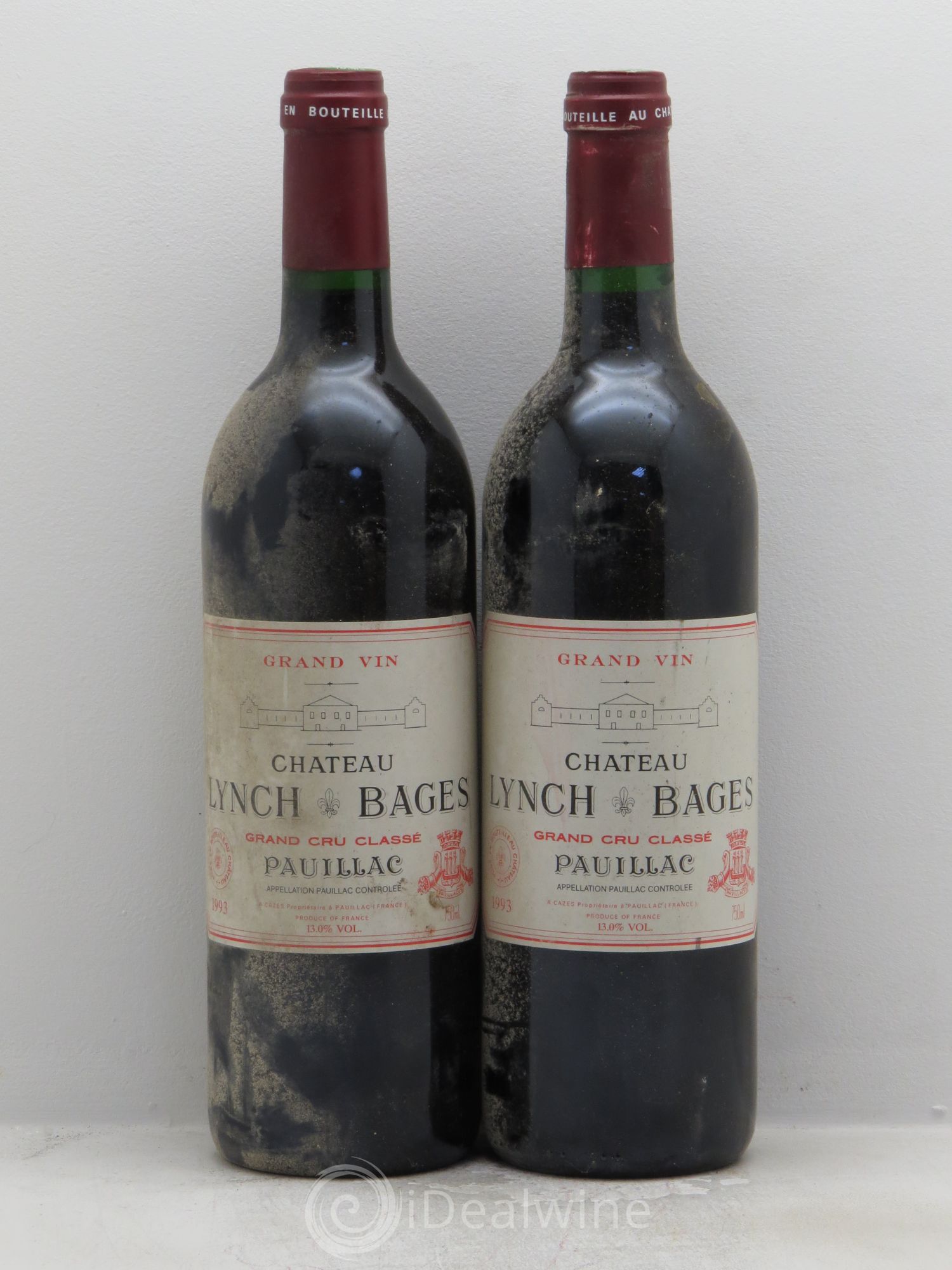 Château Lynch Bages 5ème Grand Cru Classé 1992 - Lot de 2 bouteilles - 0