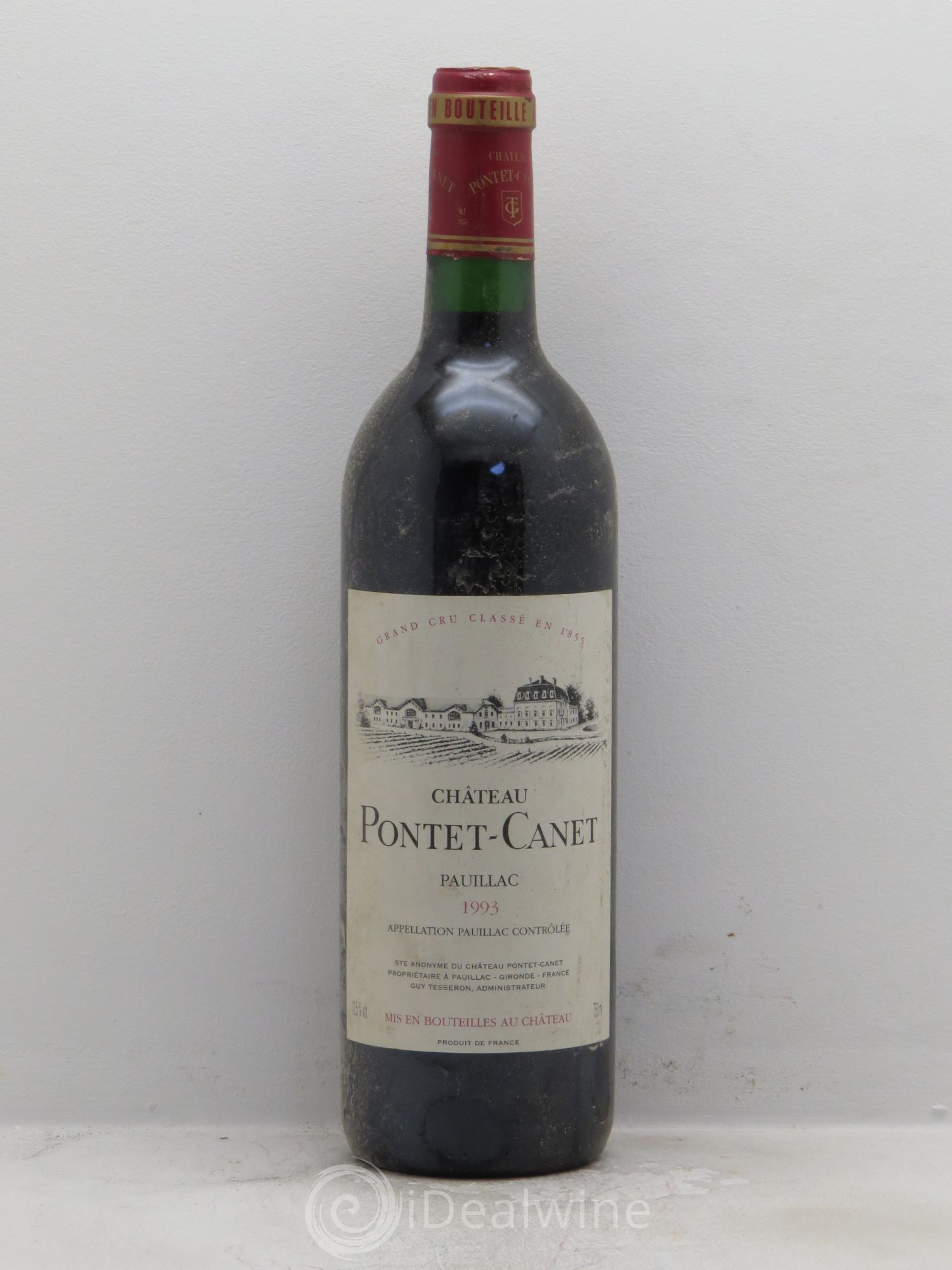 Château Pontet Canet 5ème Grand Cru Classé 1993 - Lot de 12 bouteilles - 0