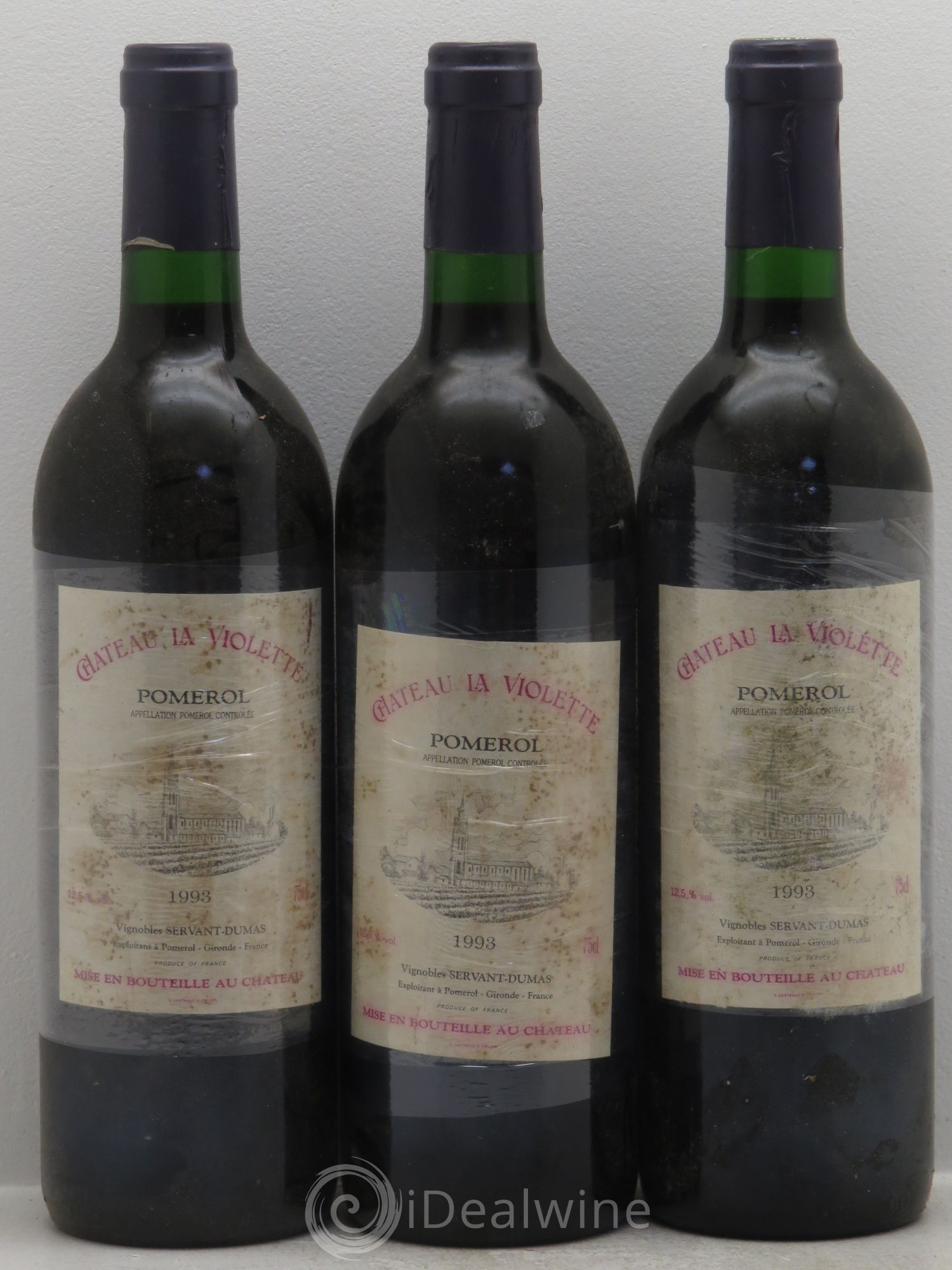 Château la Violette 1993 - Lot de 3 bouteilles - 0