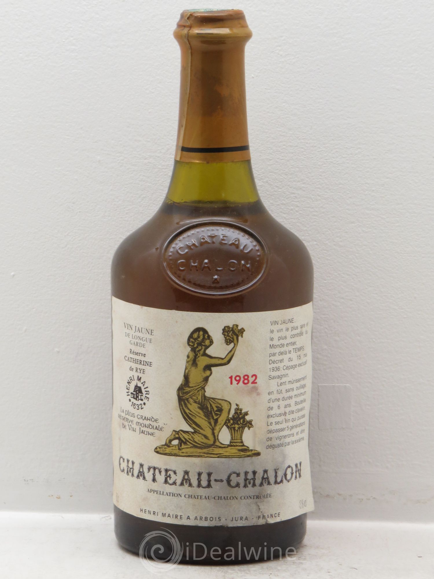 Château-Chalon Réserve Catherine de Rye 1982 - Lot de 1 bouteille - 0