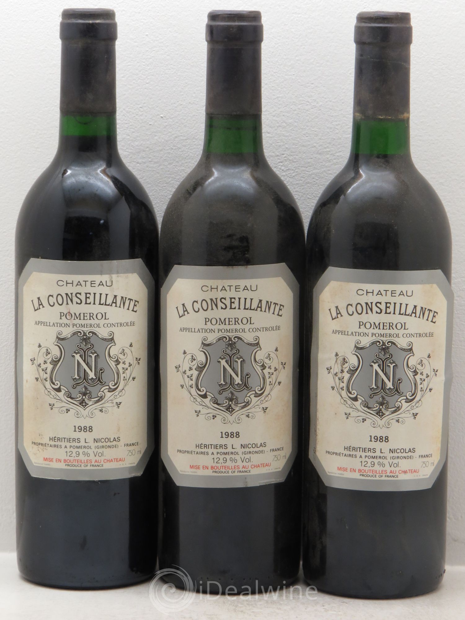 Château la Conseillante 1988 - Lot de 3 bouteilles - 0
