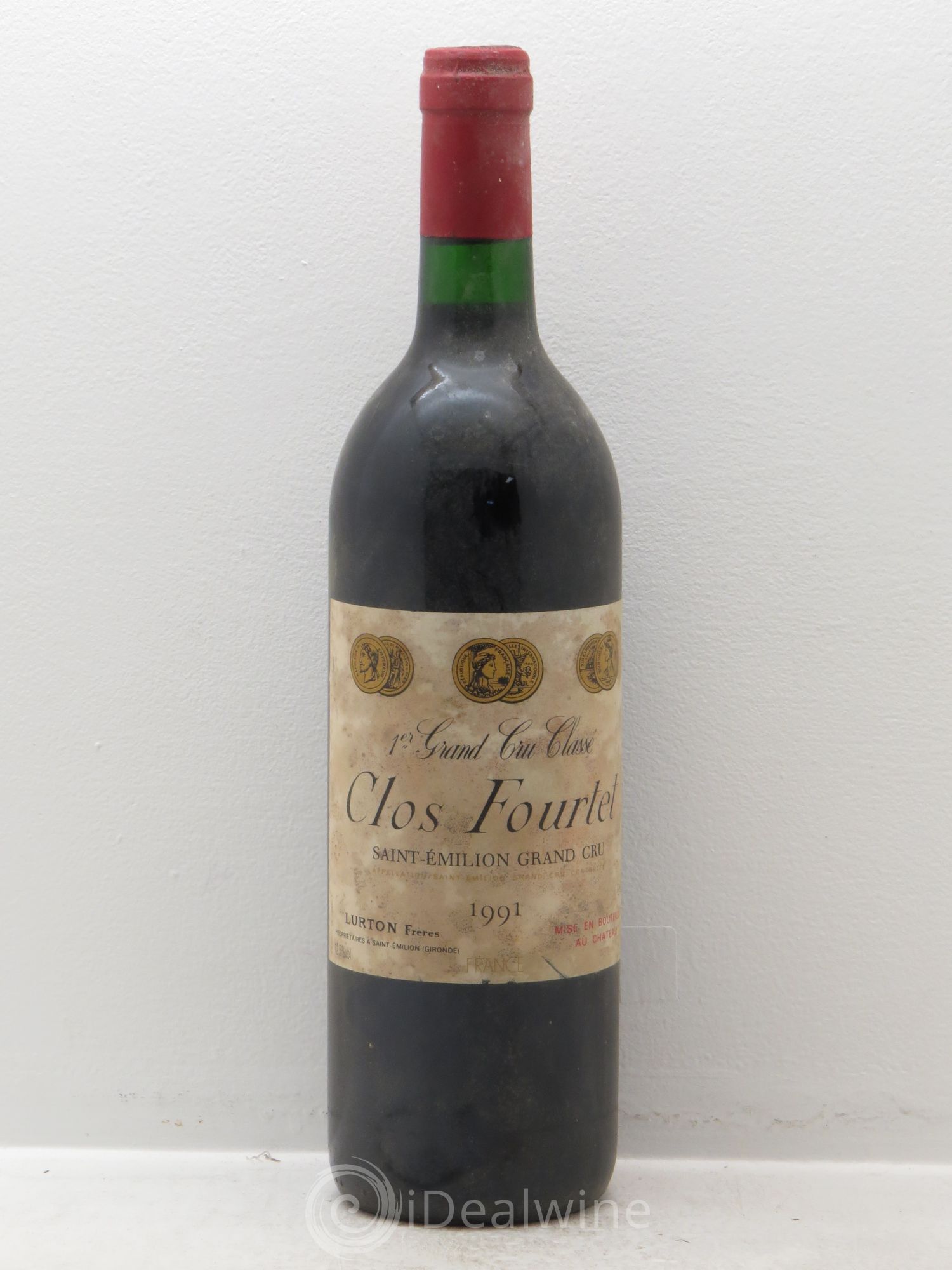 Clos Fourtet 1er Grand Cru Classé B 1991 - Lot de 1 bouteille - 0