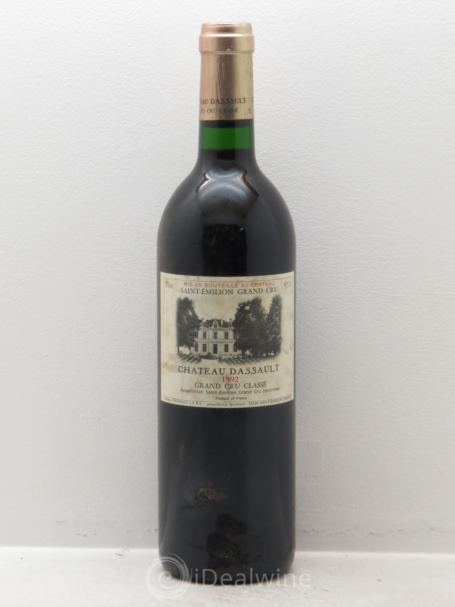 Château Dassault Grand Cru Classé (sans prix de réserve) 1992 - Lot de 6 bouteilles - 0