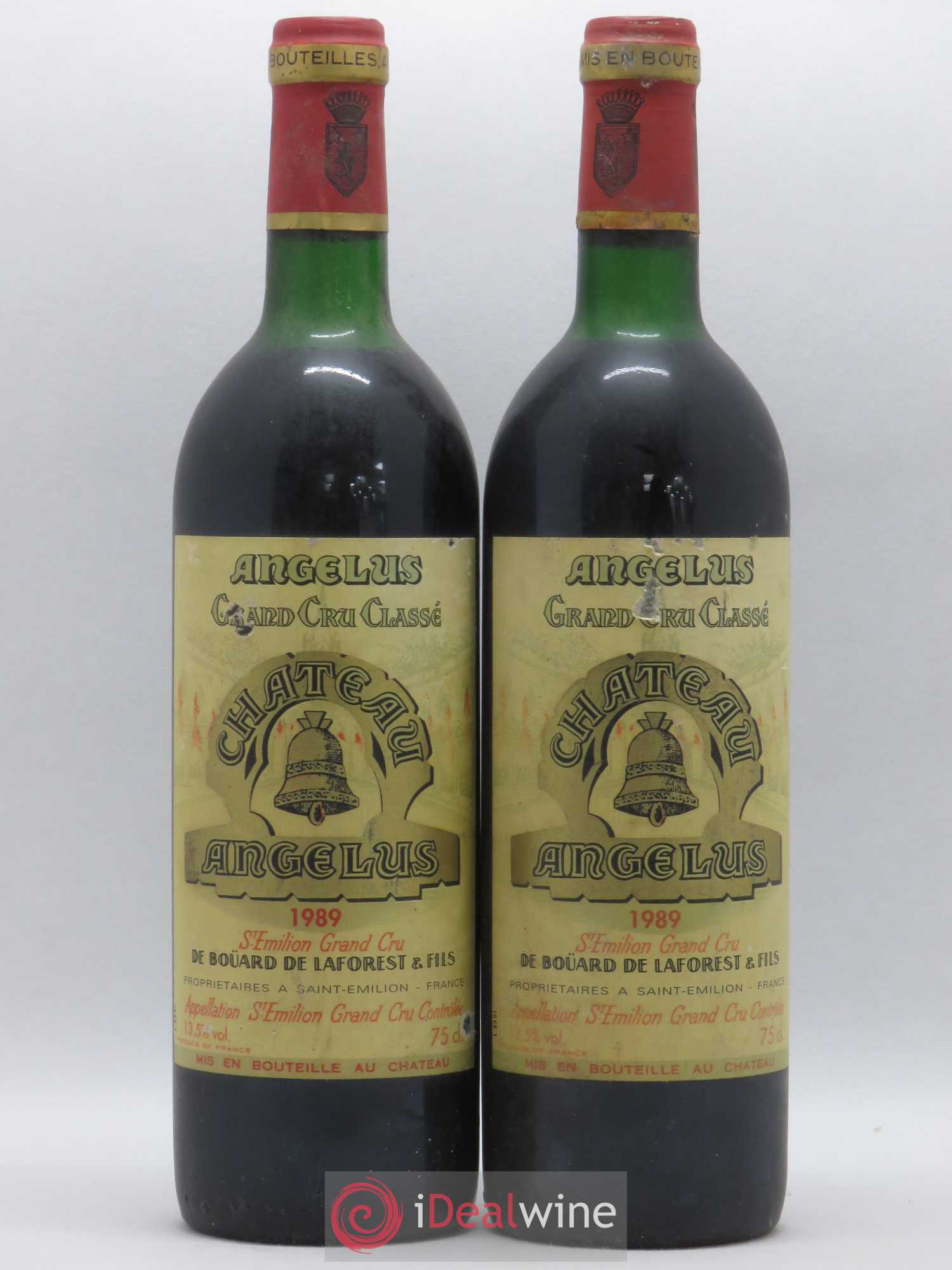 Château Angélus 1er Grand Cru Classé A 1989 - Lot de 2 bouteilles - 0
