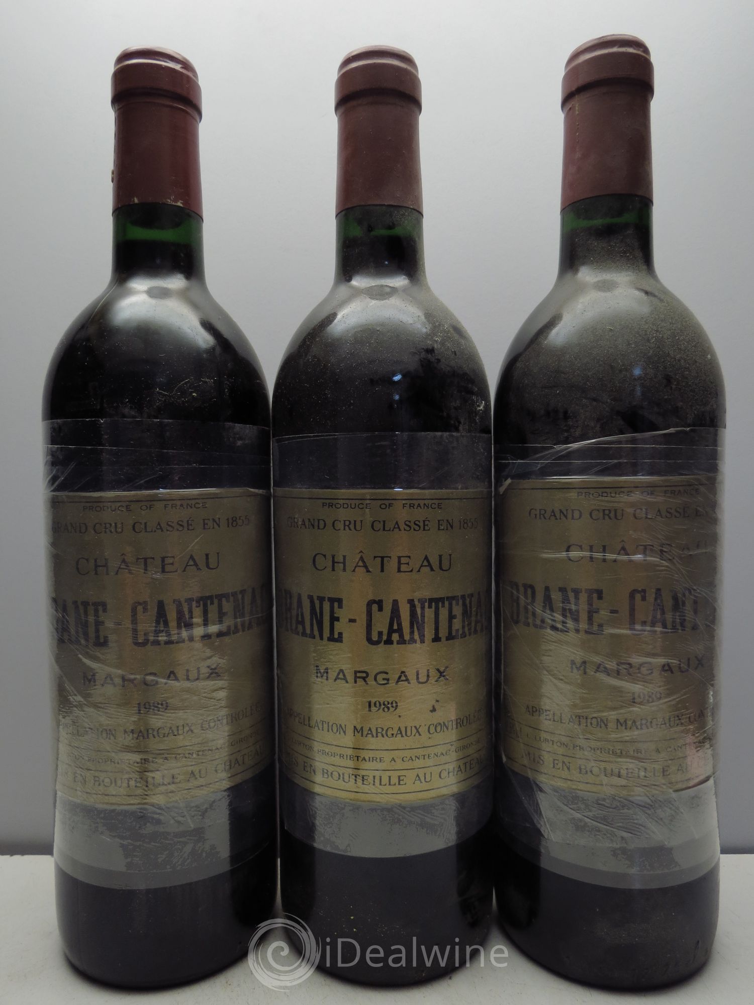 Château Brane Cantenac 2ème Grand Cru Classé 1989 - Lot de 3 bouteilles - 0