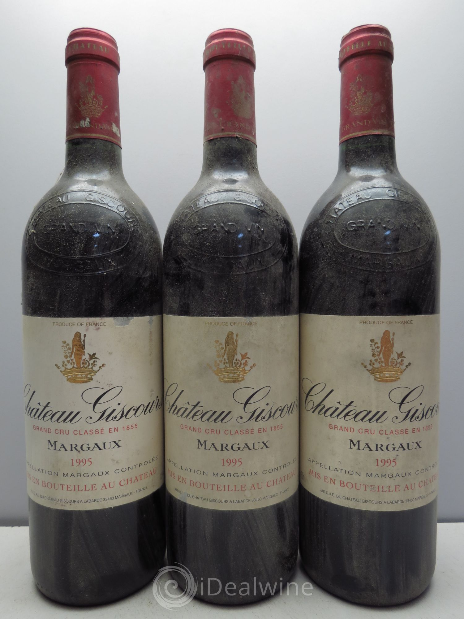 Château Giscours 3ème Grand Cru Classé 1995 - Lot de 3 bouteilles - 0