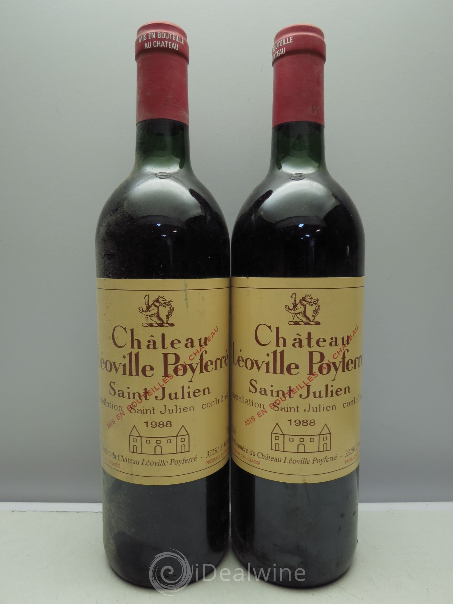 Château Léoville Poyferré 2ème Grand Cru Classé 1988 - Lot de 2 bouteilles - 0