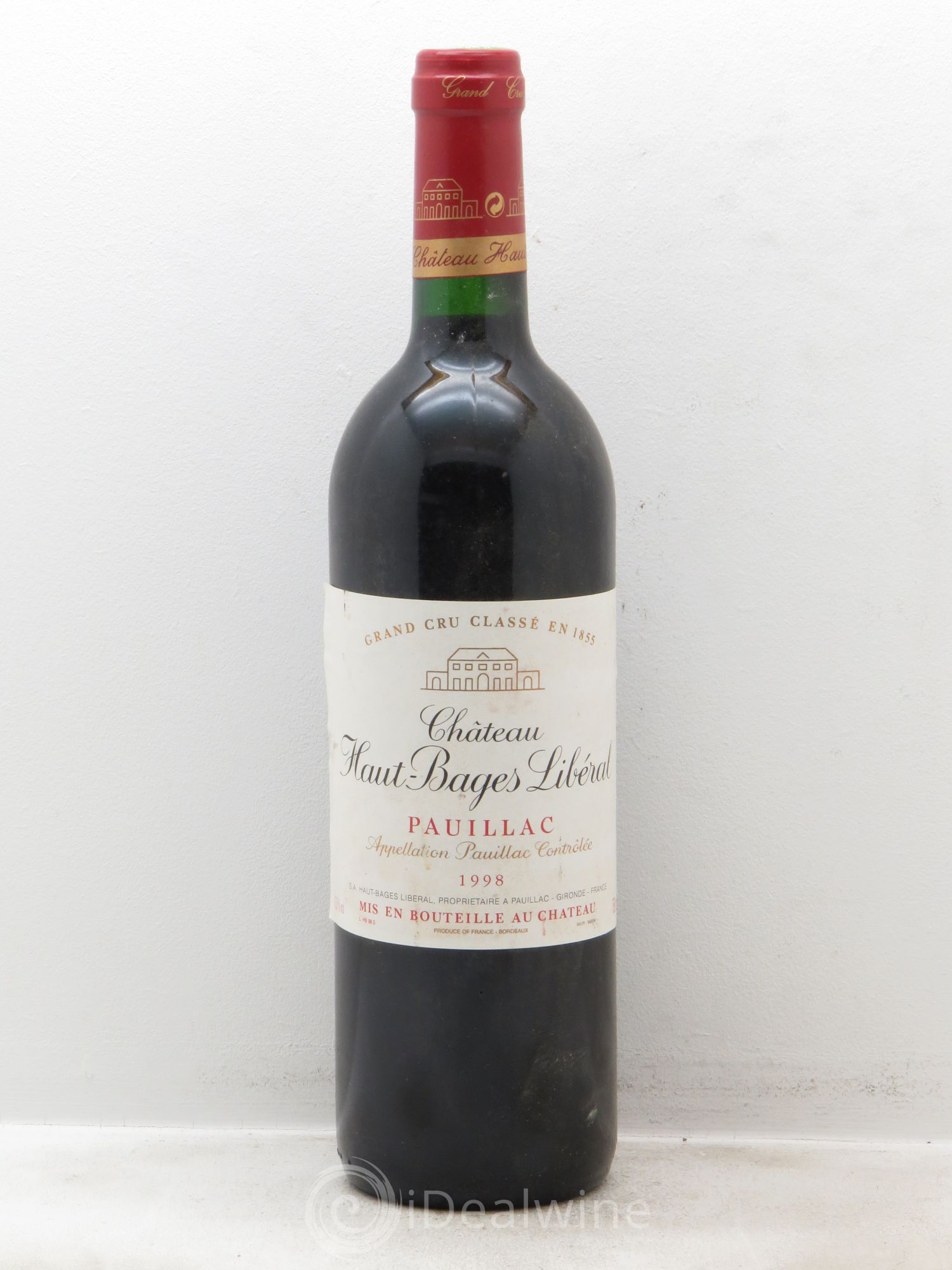 Château Haut Bages Libéral 5ème Grand Cru Classé 1998 - Lot de 1 bouteille - 0