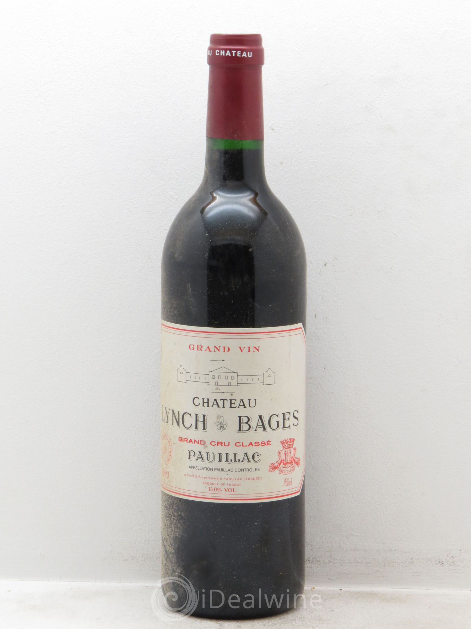 Château Lynch Bages 5ème Grand Cru Classé 1993 - Lot de 12 bouteilles - 0