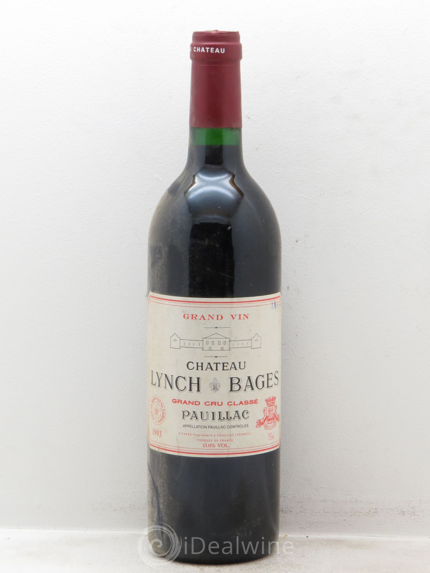 Château Lynch Bages 5ème Grand Cru Classé 1993 - Lot de 1 bouteille - 0