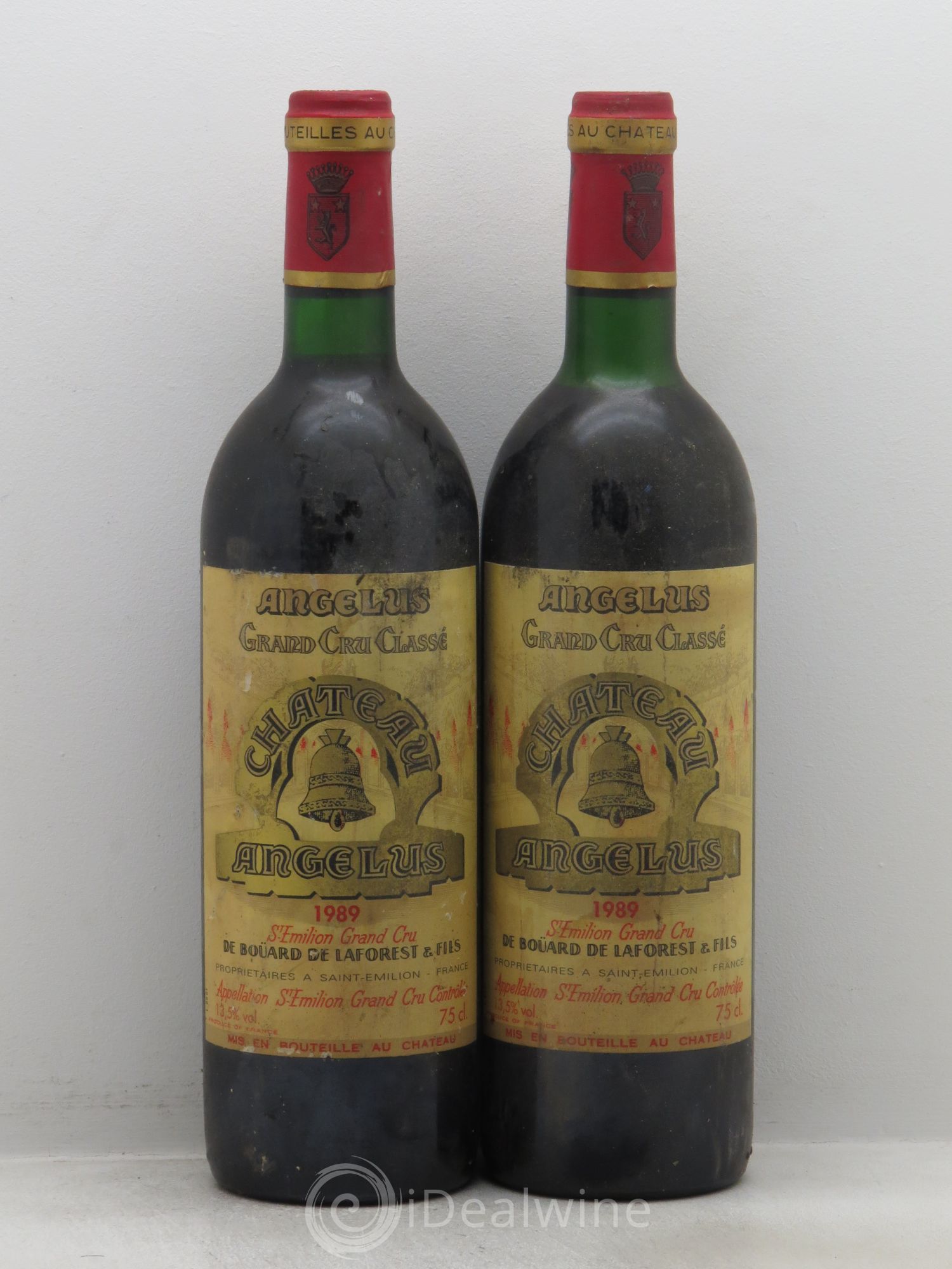 Château Angélus 1er Grand Cru Classé A 1989 - Lot de 2 bouteilles - 0