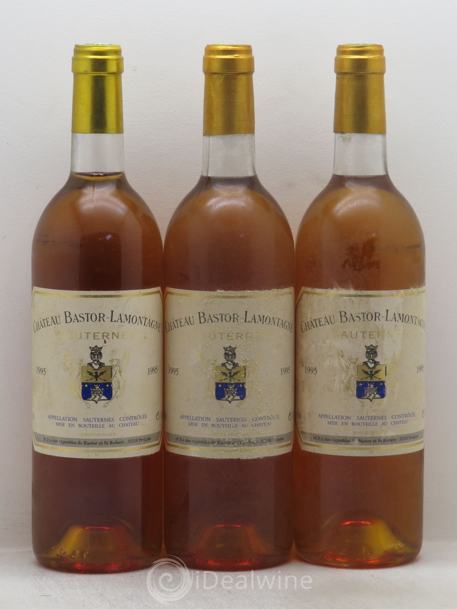Château Bastor Lamontagne 1995 - Lotto di 3 bottiglie - 0