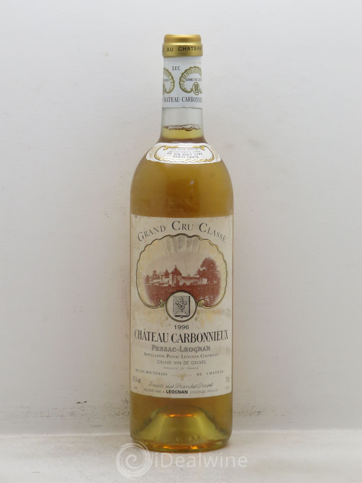 Château Carbonnieux Cru Classé de Graves 1996 - Lot de 1 bouteille - 0