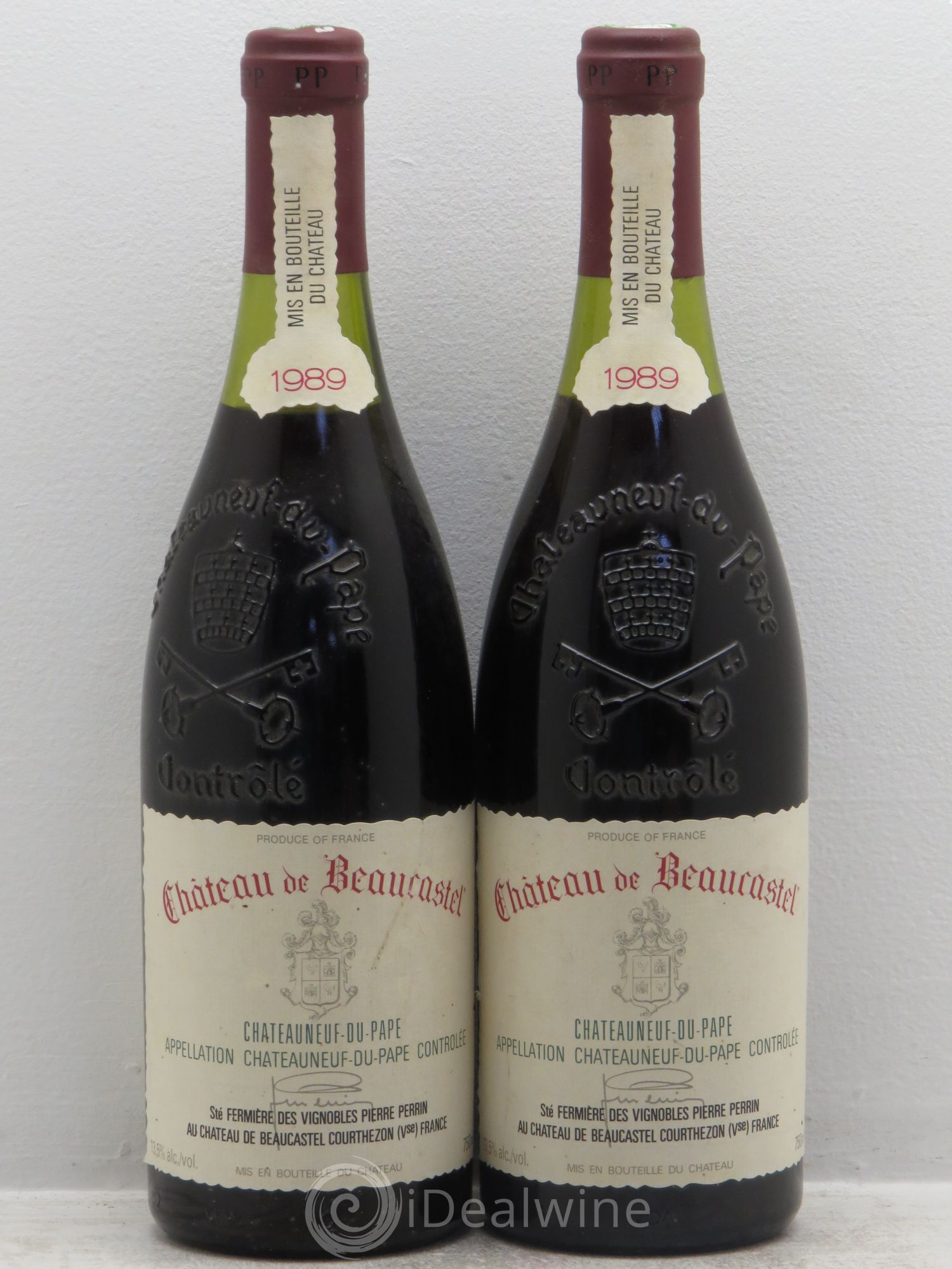 Châteauneuf-du-Pape Château de Beaucastel Famille Perrin 1989 - Lot de 2 bouteilles - 0