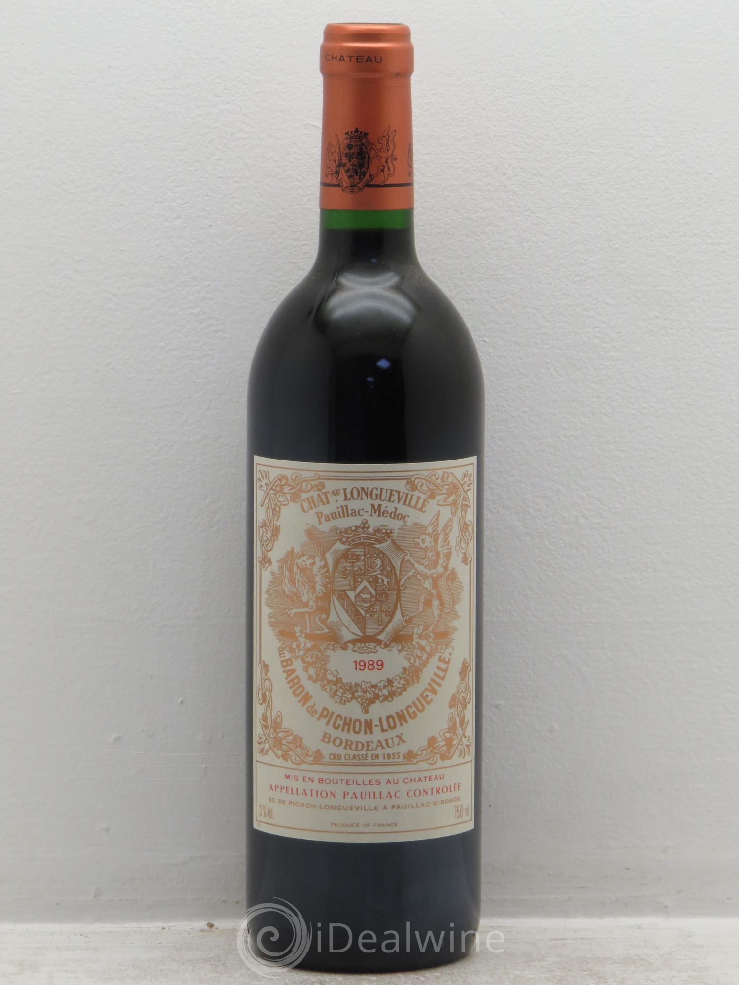 Pichon Longueville Baron 2ème Grand Cru Classé 1989 - Lot de 1 bouteille - 0