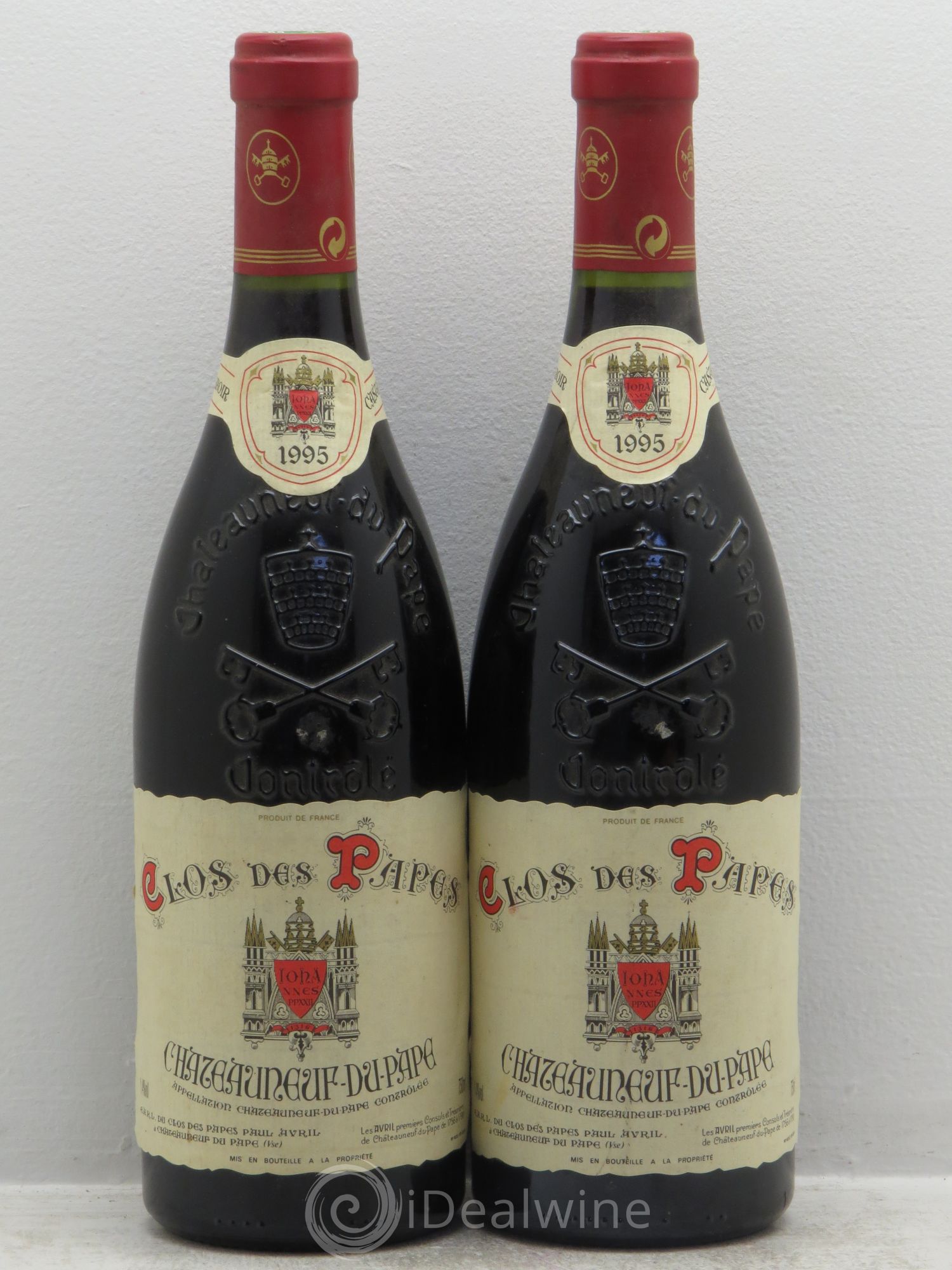 Châteauneuf-du-Pape Clos des Papes - Paul Avril 1995 - Lot de 2 bouteilles - 0