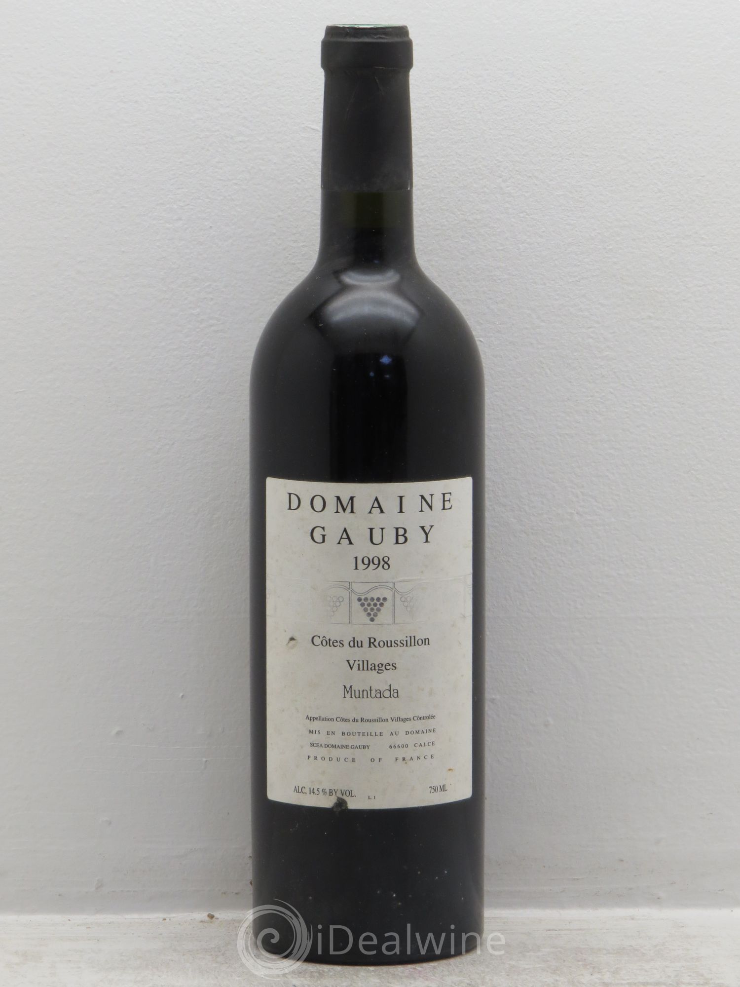 Côtes Catalanes (anciennement Côtes du Roussillon Villages) La Muntada Gauby (Domaine) 1998 - Lot de 1 bouteille - 0