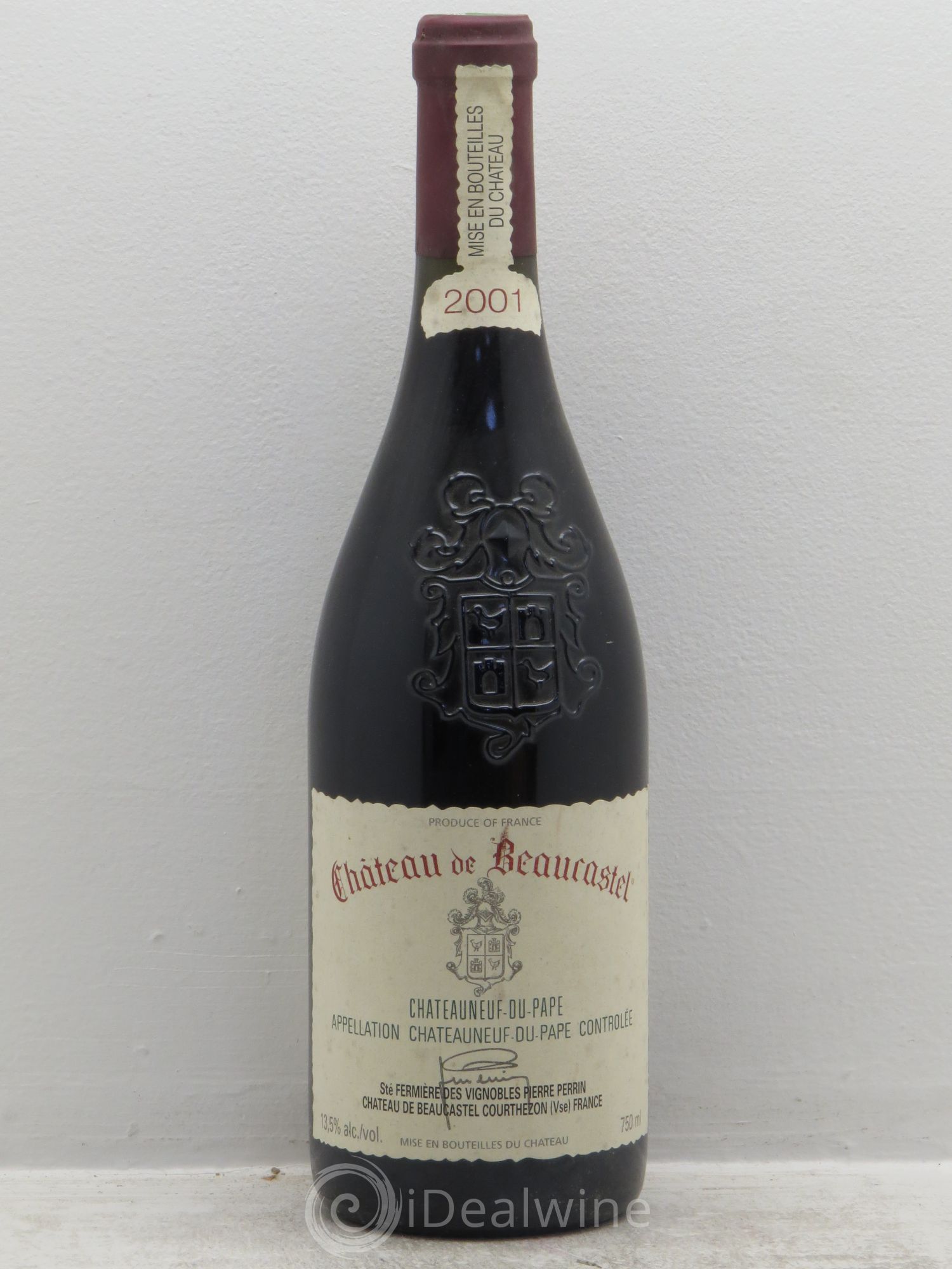 Châteauneuf-du-Pape Château de Beaucastel Famille Perrin 2001 - Lot de 1 bouteille - 0