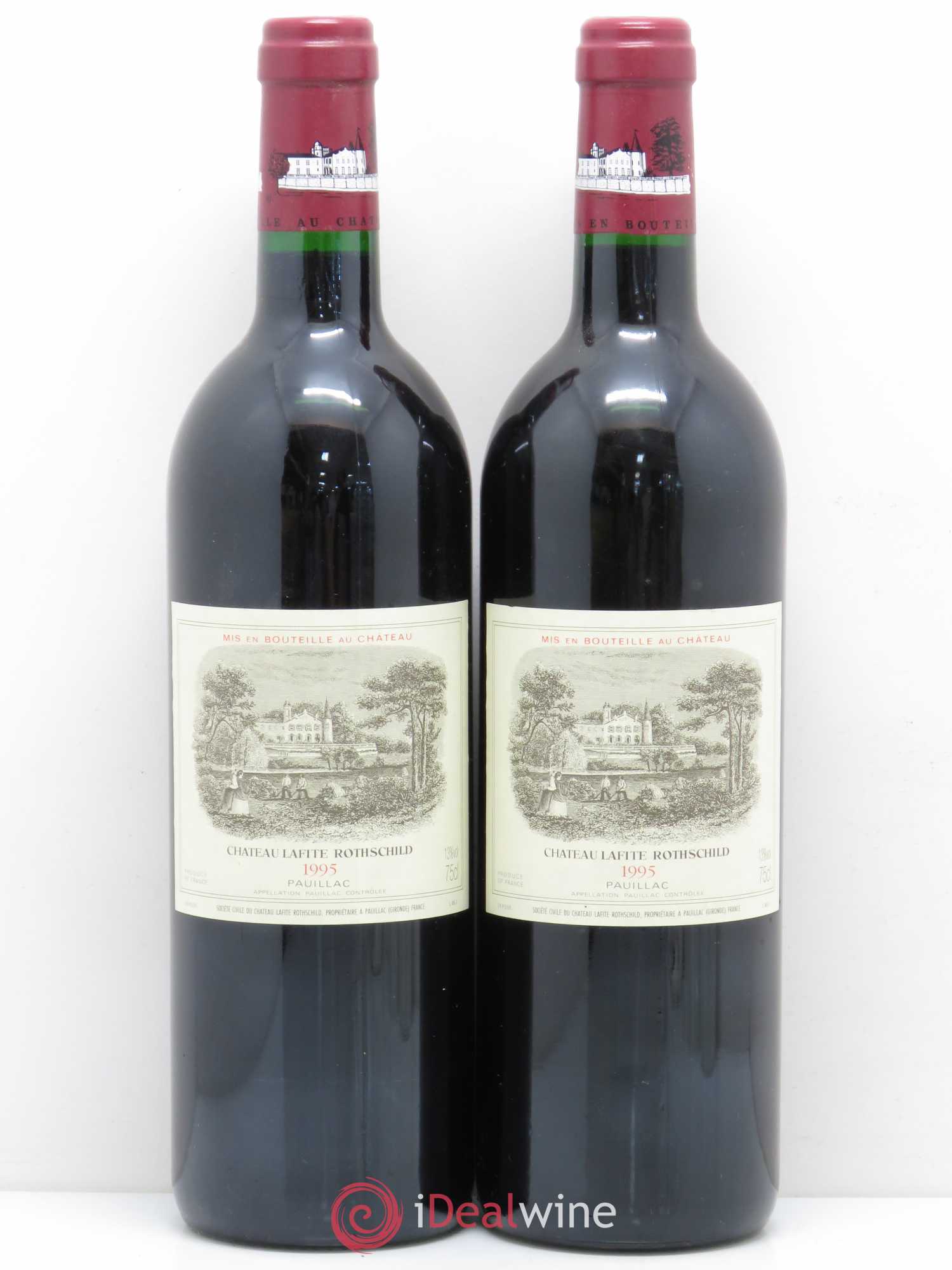 Château Lafite Rothschild 1er Grand Cru Classé 1995 - Lot de 2 bouteilles - 0