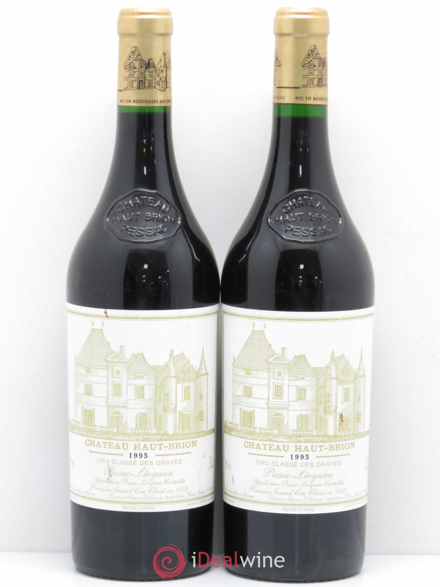Château Haut Brion 1er Grand Cru Classé 1995 - Lot de 2 bouteilles - 0