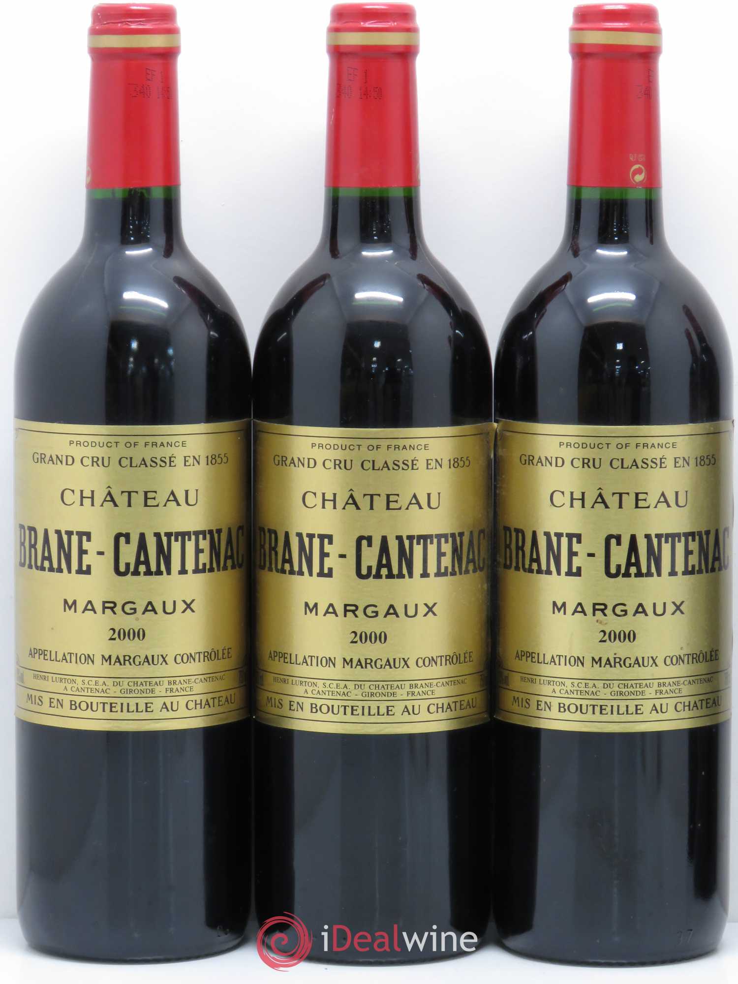 Château Brane Cantenac 2ème Grand Cru Classé 2000 - Lot de 5 bouteilles - 1