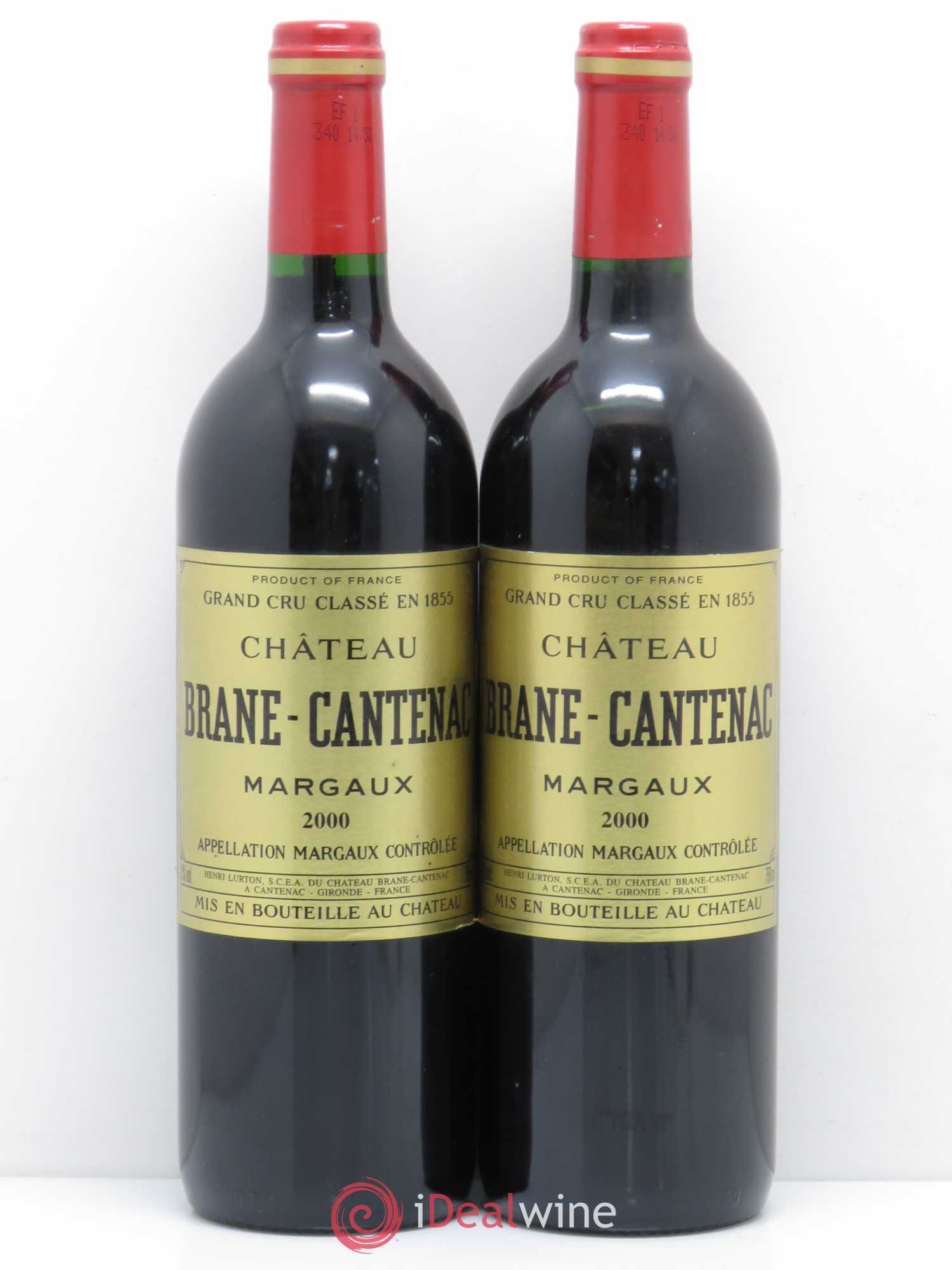 Château Brane Cantenac 2ème Grand Cru Classé 2000 - Lot de 5 bouteilles - 2