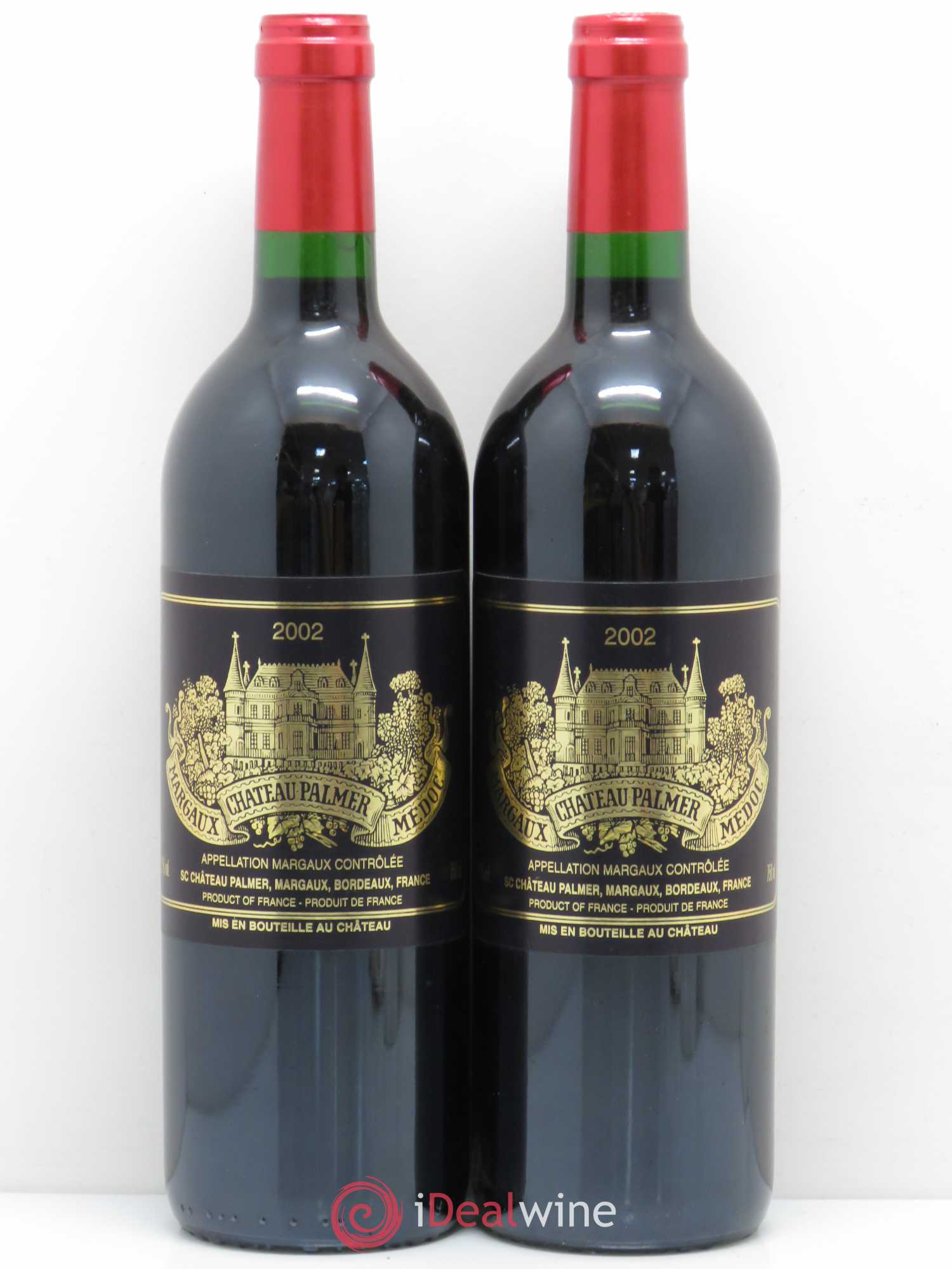 Château Palmer 3ème Grand Cru Classé 2002 - Lot de 2 bouteilles - 0