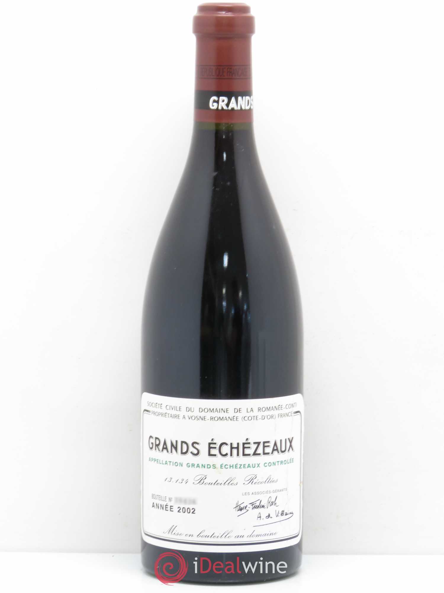 Grands-Echezeaux Grand Cru Domaine de la Romanée-Conti 2002 - Lot de 1 bouteille - 0