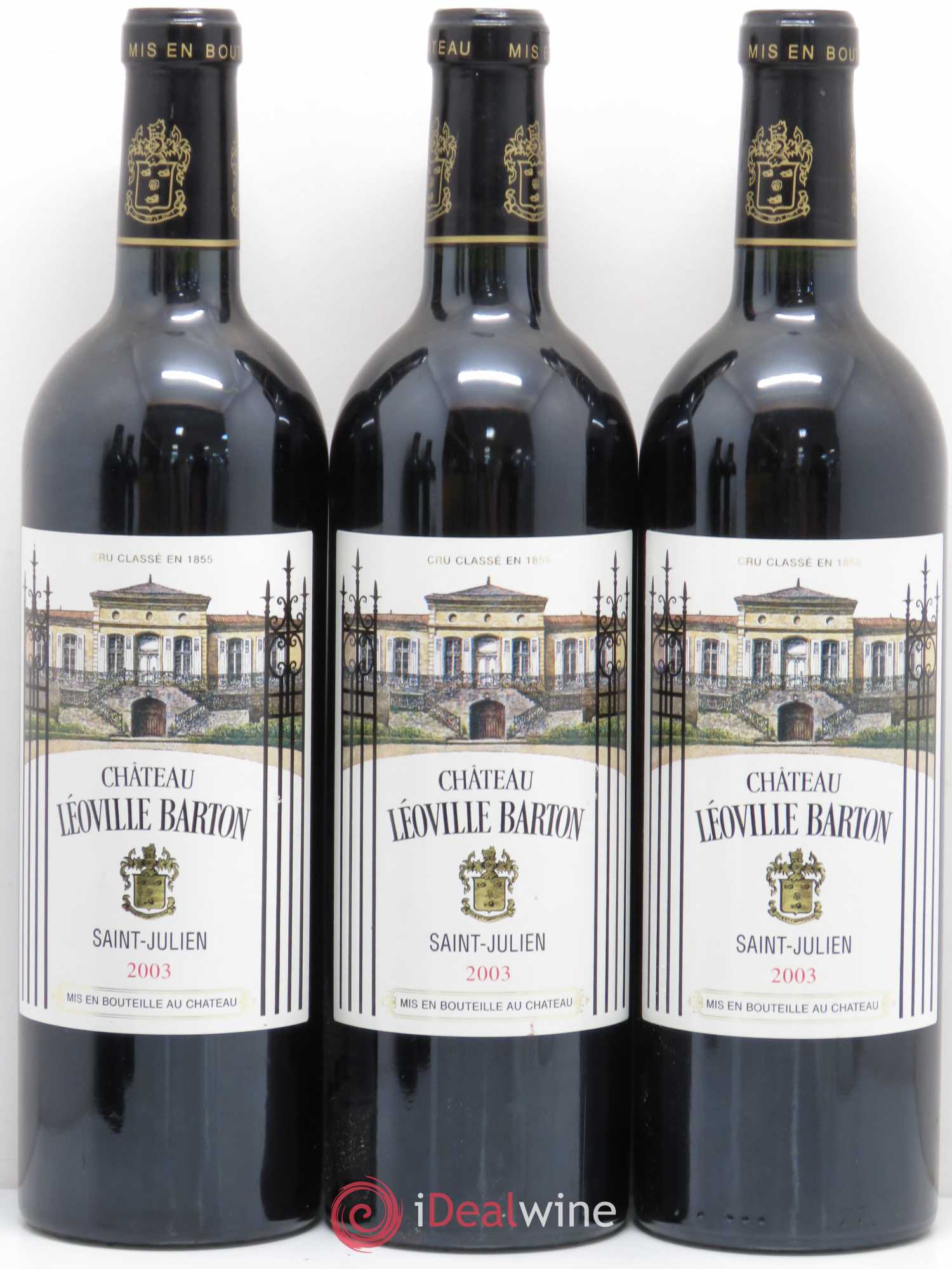 Château Léoville Barton 2ème Grand Cru Classé 2003 - Lot de 5 bouteilles - 1