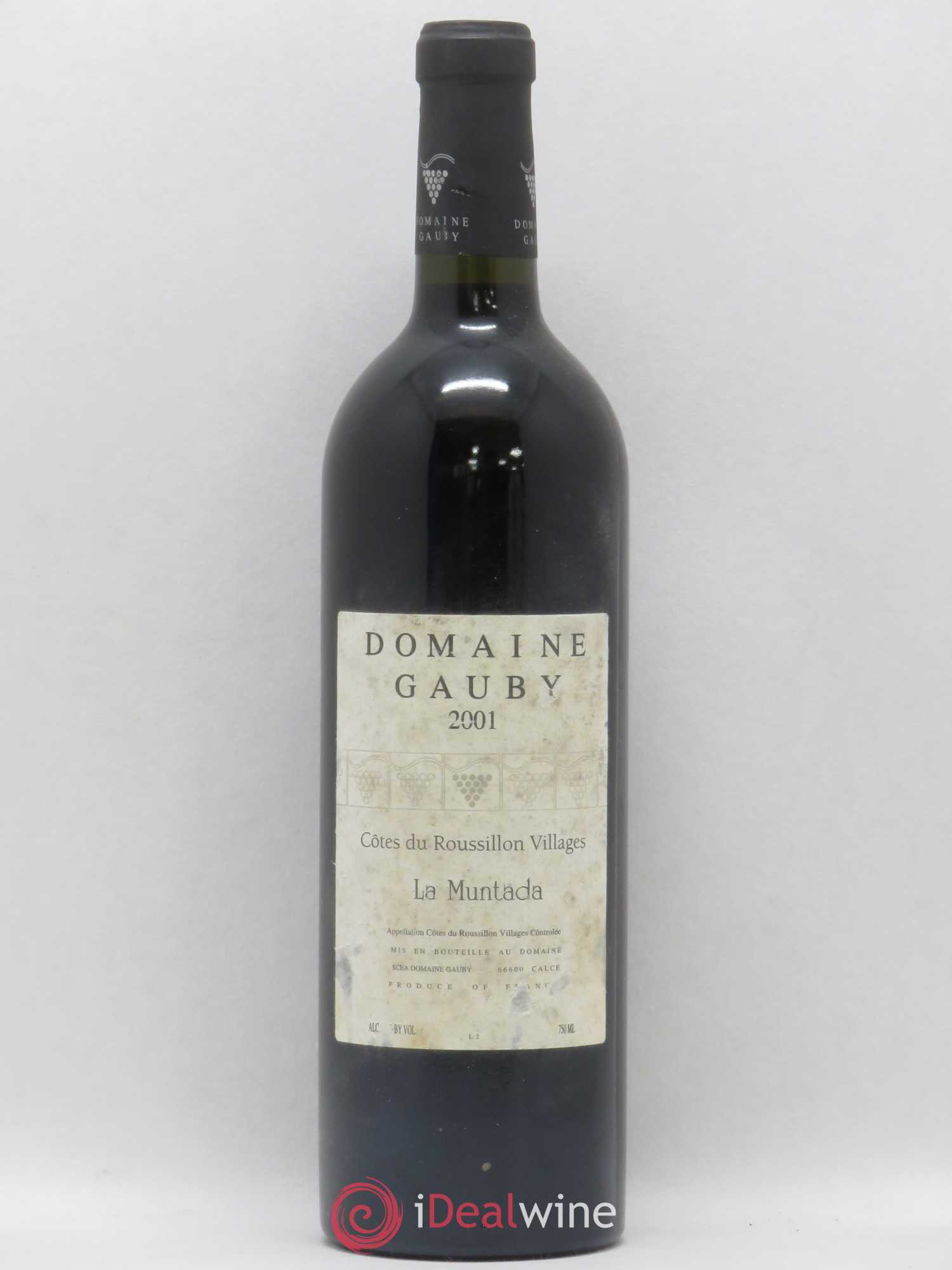 Côtes Catalanes (anciennement Côtes du Roussillon Villages) La Muntada Gauby (Domaine) 2001 - Lot de 1 bouteille - 0