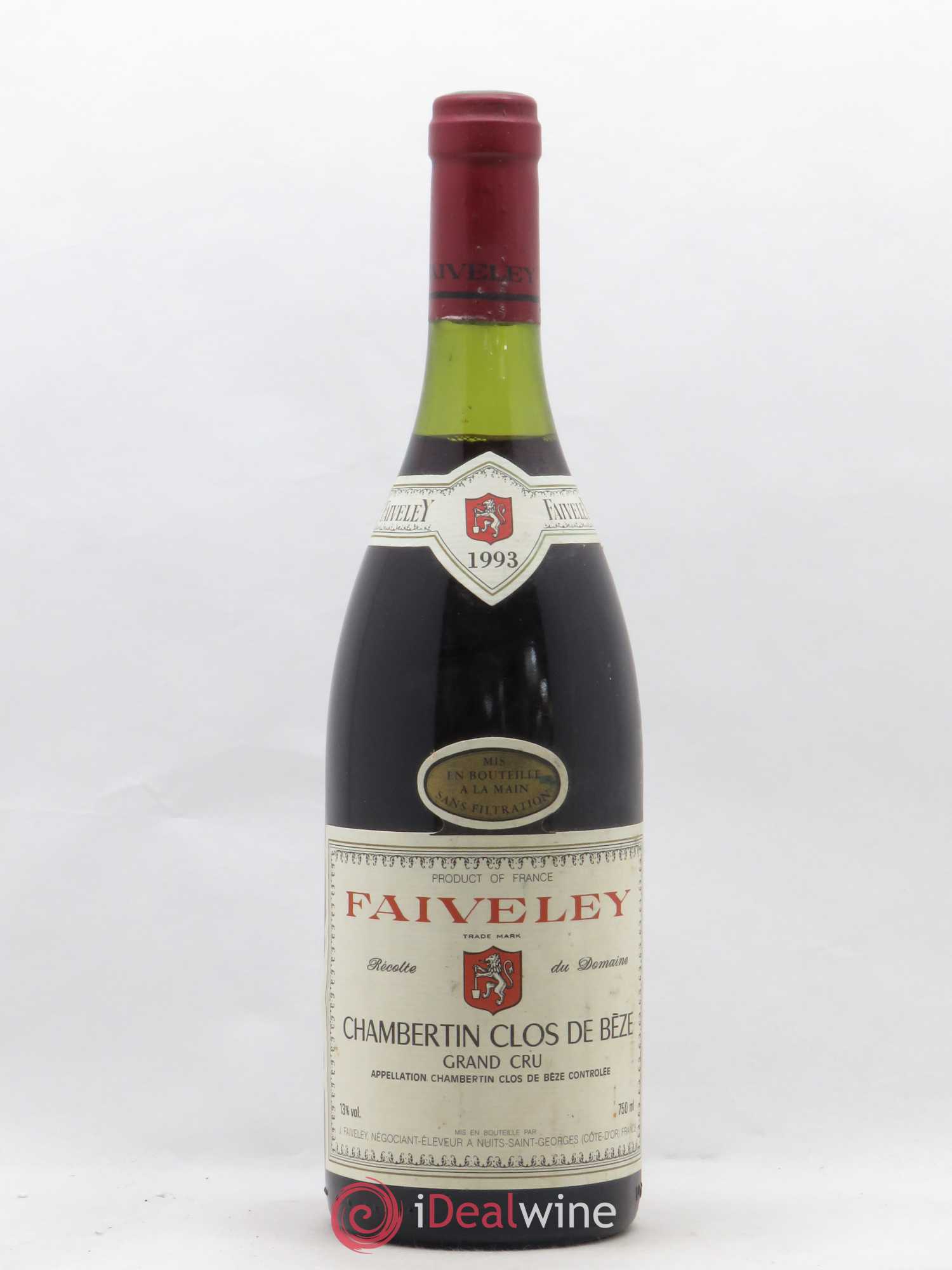 Chambertin Clos de Bèze Grand Cru Faiveley 1993 - Lot de 1 bouteille - 0