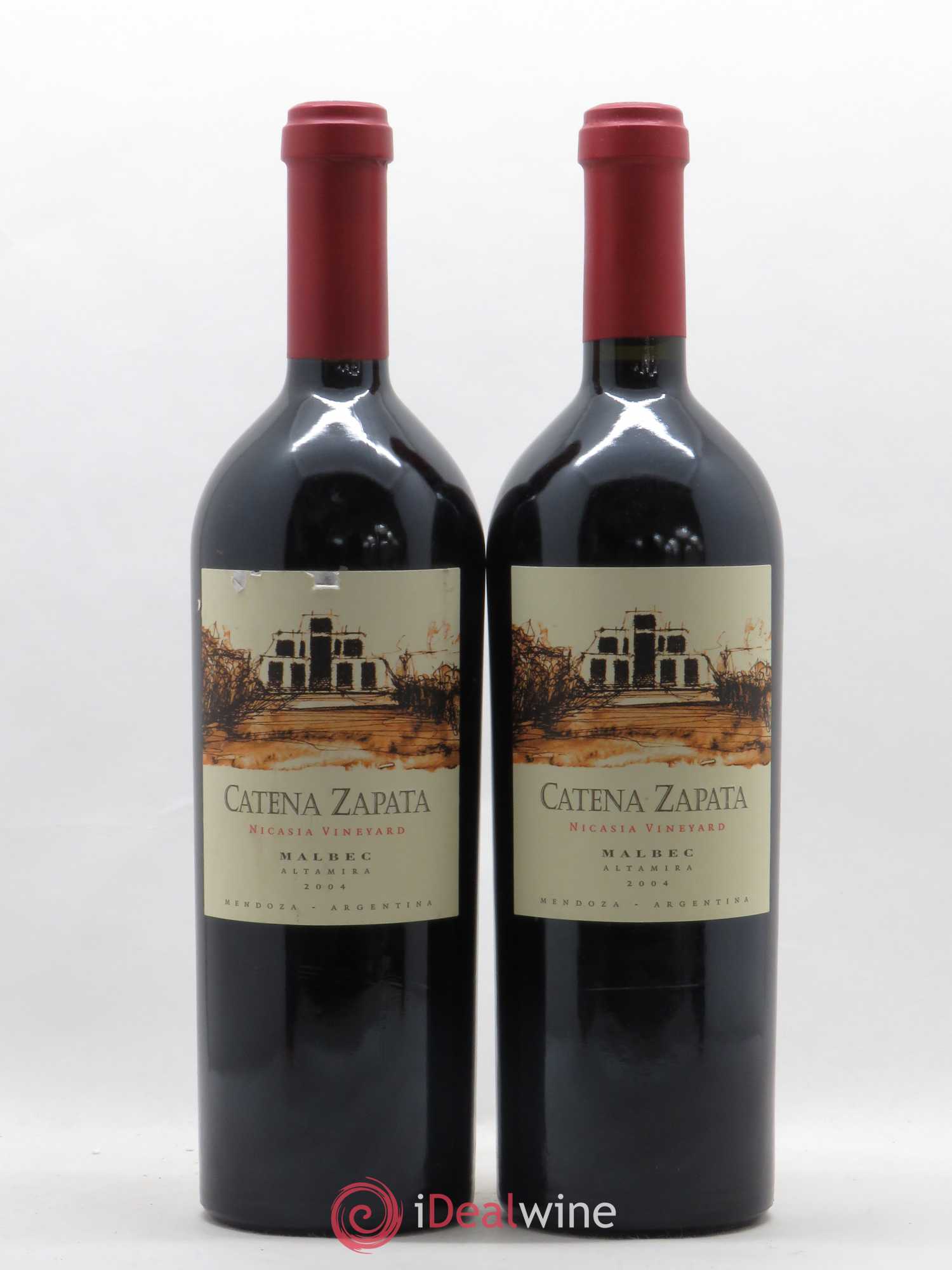 Vins Etrangers Argentine Catena Zapata Nicasia Malbec 2004 - Posten von 2 Flaschen - 0