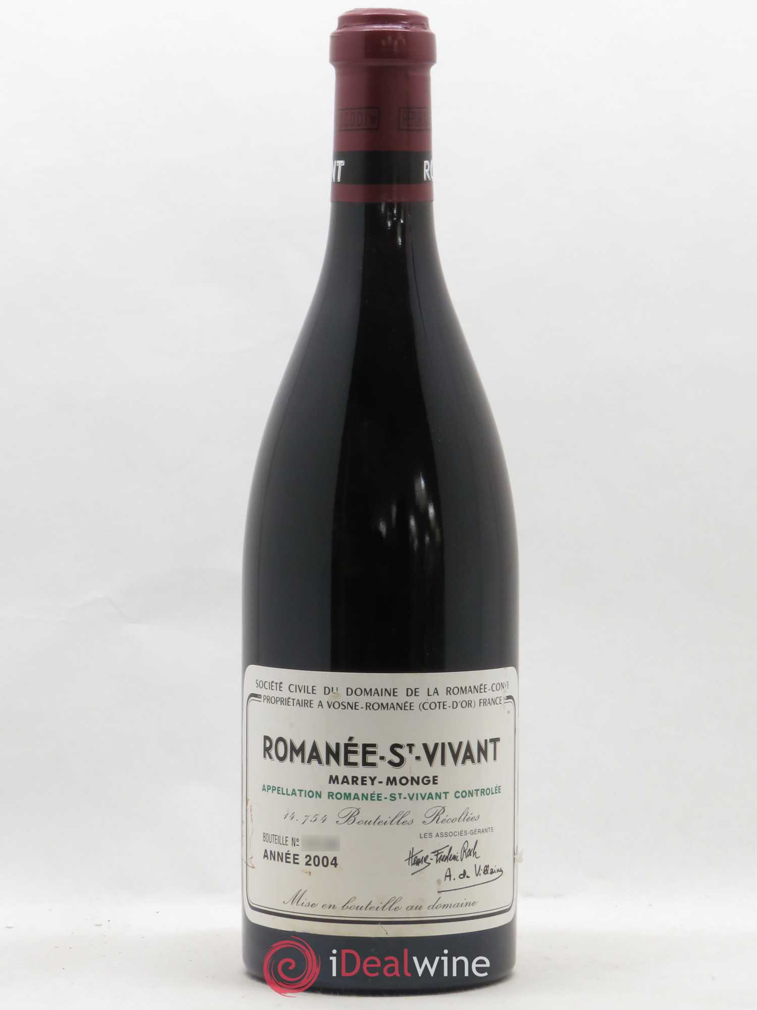 Romanée-Saint-Vivant Grand Cru Domaine de la Romanée-Conti 2004 - Lot de 1 bouteille - 0